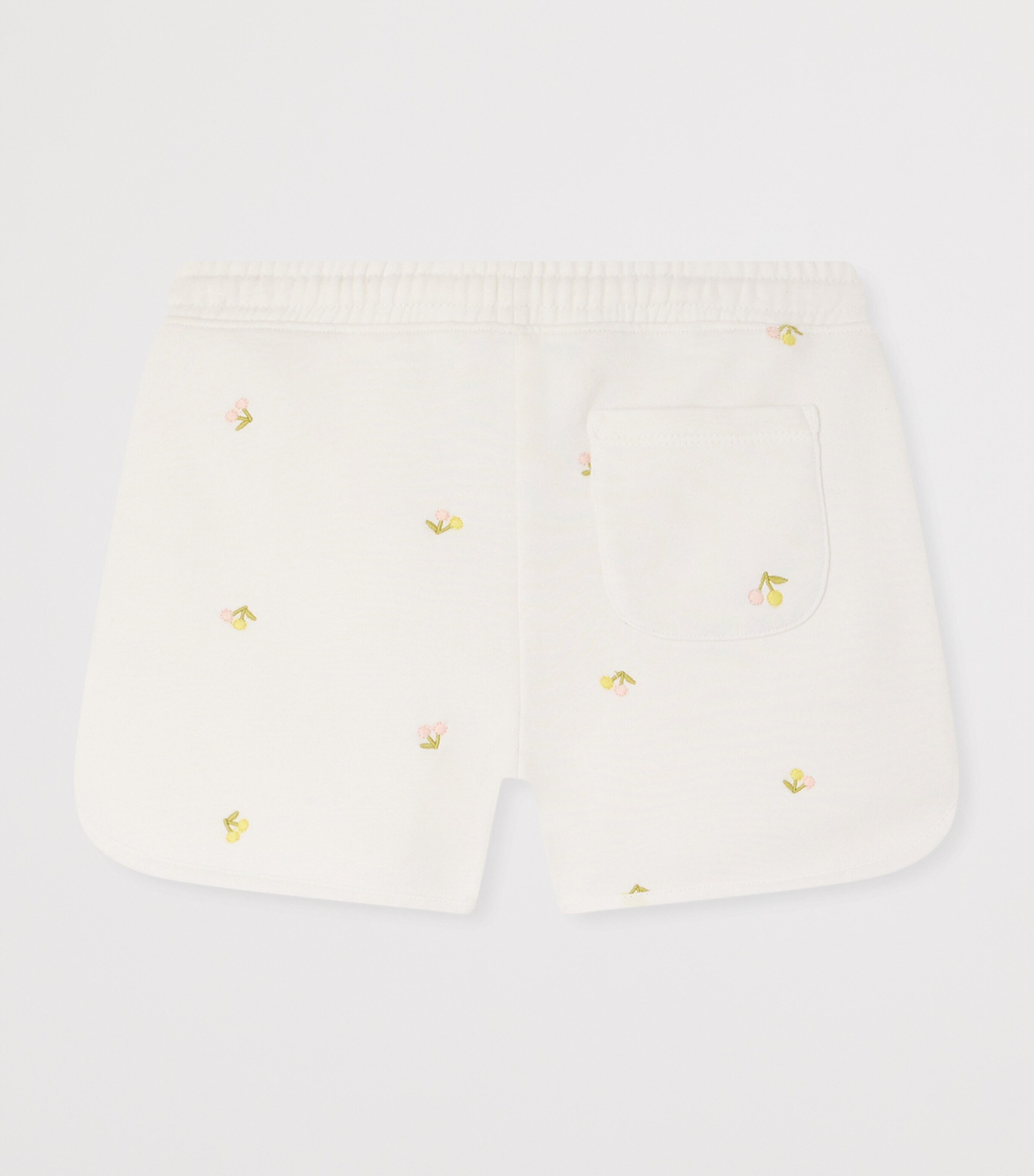 Jersey Cotton Logo Shorts (10-14 Years) IM ECRU Image 2