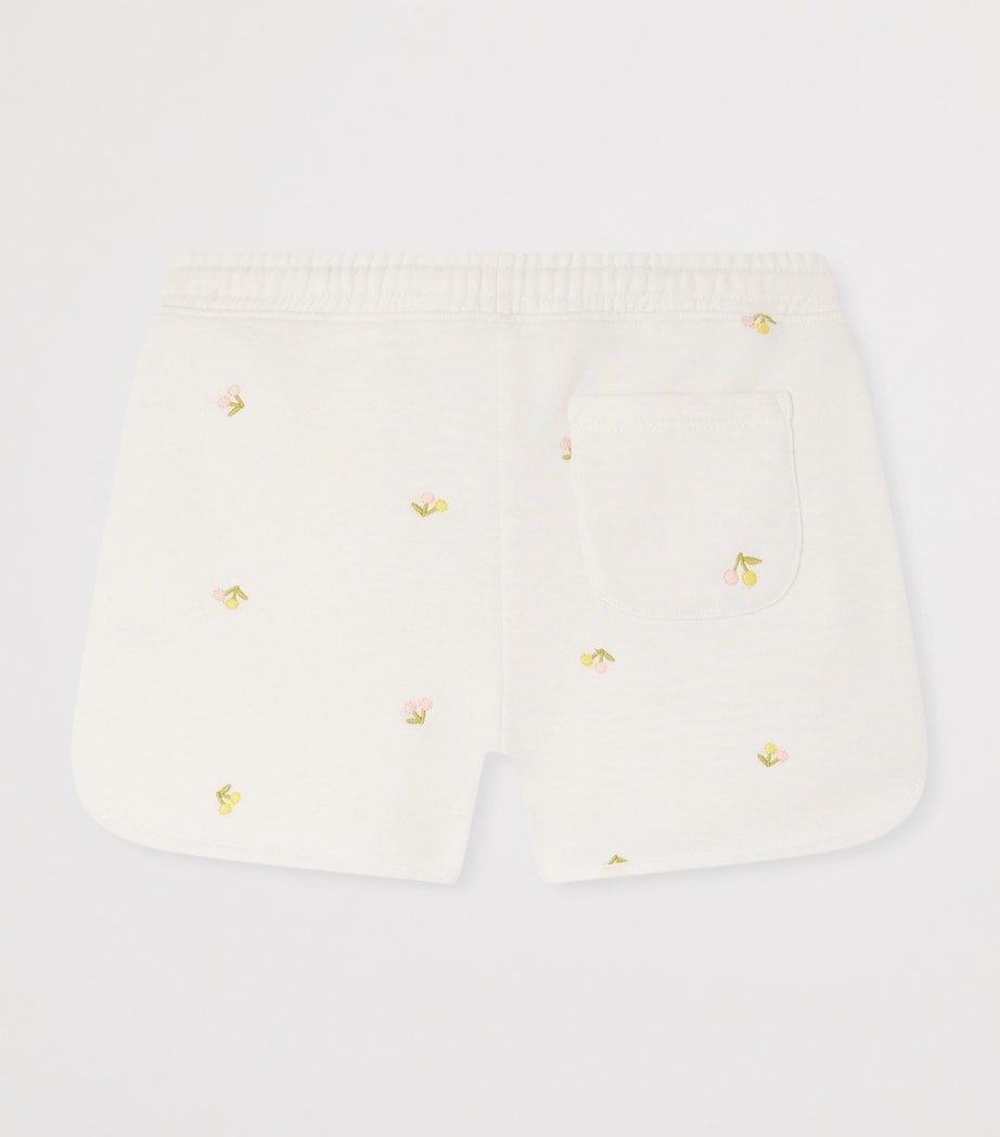 Jersey Cotton Logo Shorts (10-14 Years) IM ECRU Image 2
