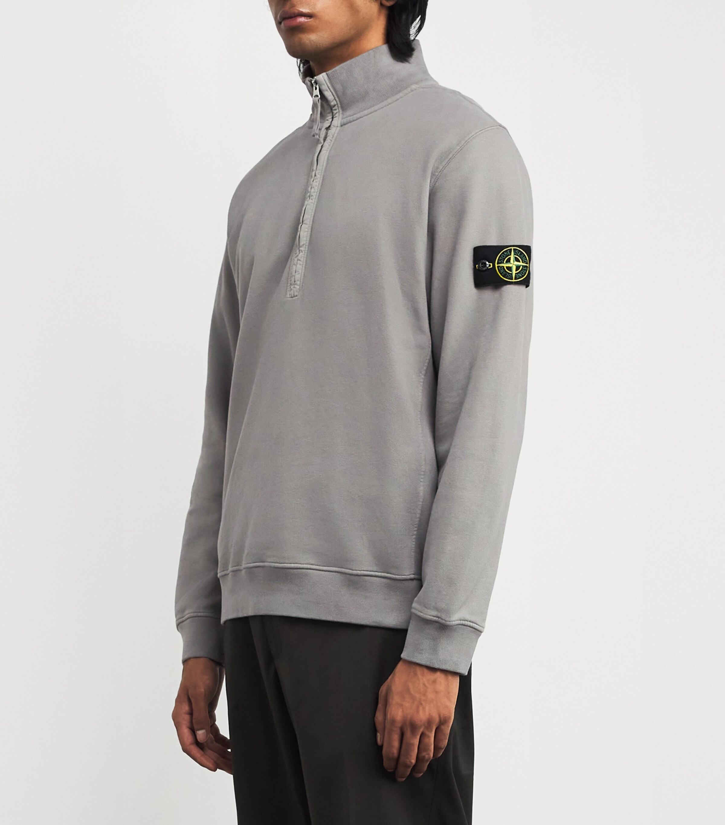 Cotton Half-Zip Sweatshirt V006B Image 3