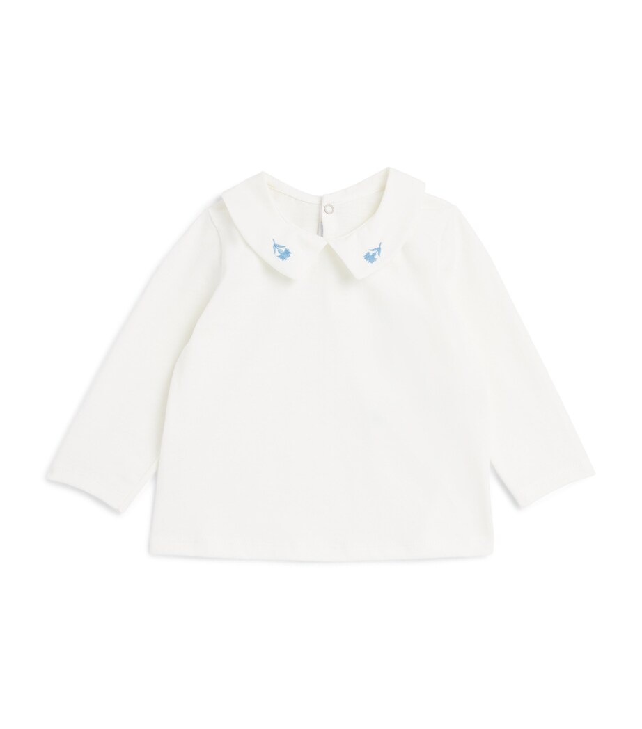 Embroidered-Collar Blouse (18-24 Months) 1MARSHMALLOW Image 1