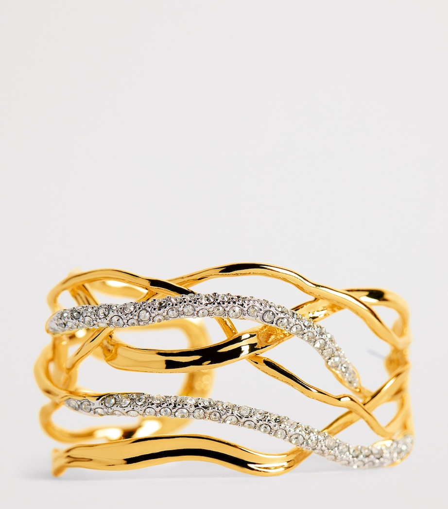 Alexis Bittar Gold-Plated Solanales Woven Earrings Gold Image 5