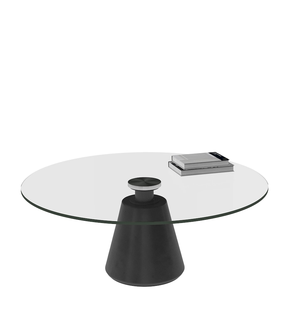 BoConcept Glass Madrid Coffee Table Clear / Matt Black Image 1