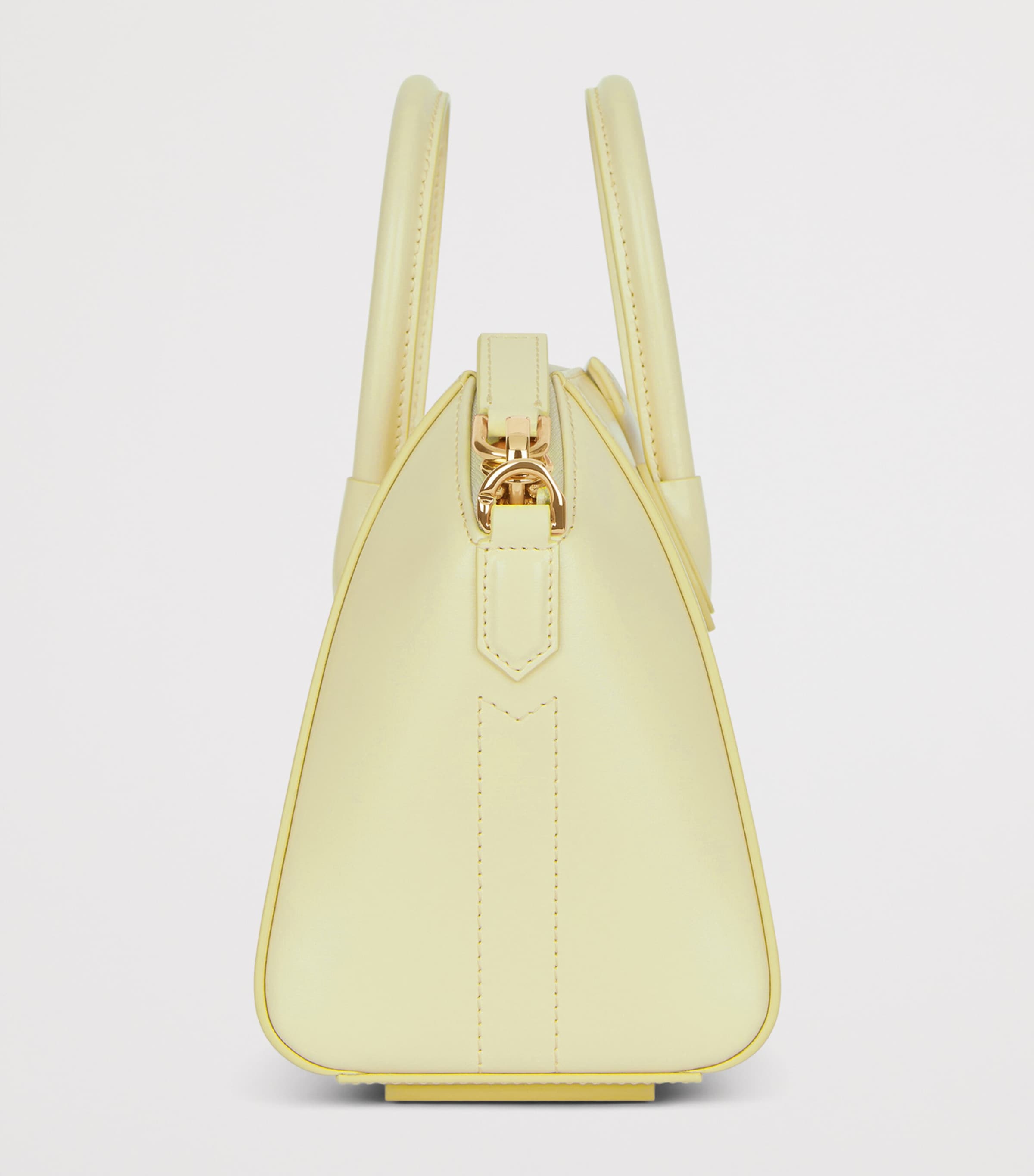 Mini Leather Antigona Top-Handle Bag BUTTER Image 2