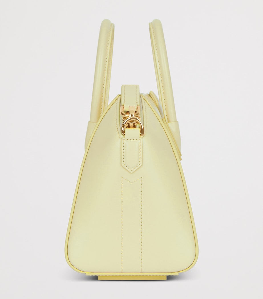 Mini Leather Antigona Top-Handle Bag BUTTER Image 2