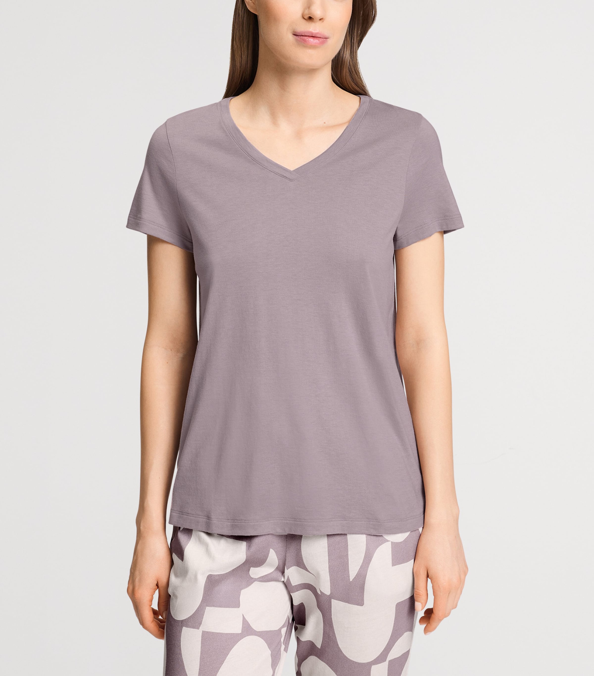 Hanro Womens Sleep & Lounge T-Shirt Stormy Rose Image 4