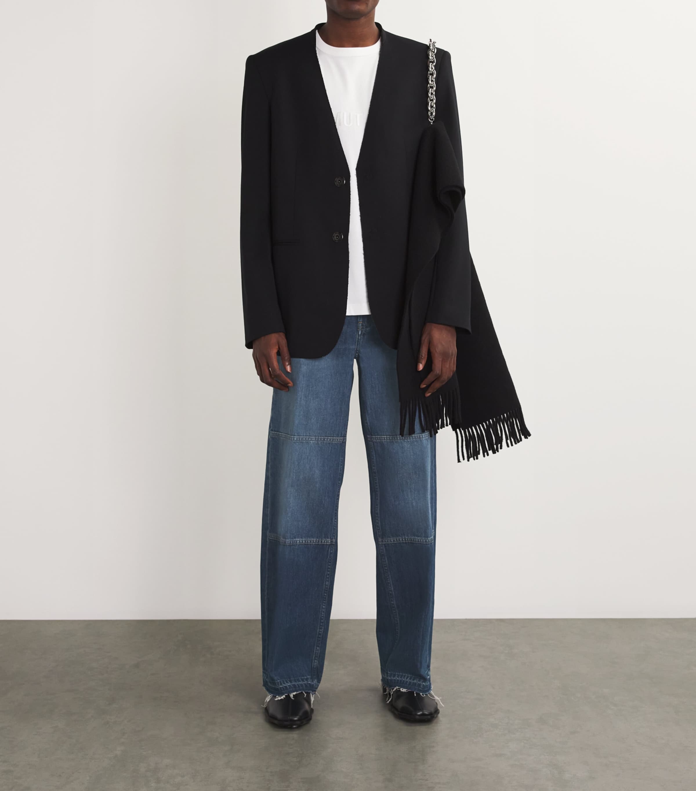 Helmut Lang Mens Carpenter Straight Jeans Dk Tinted Indigo Image 2