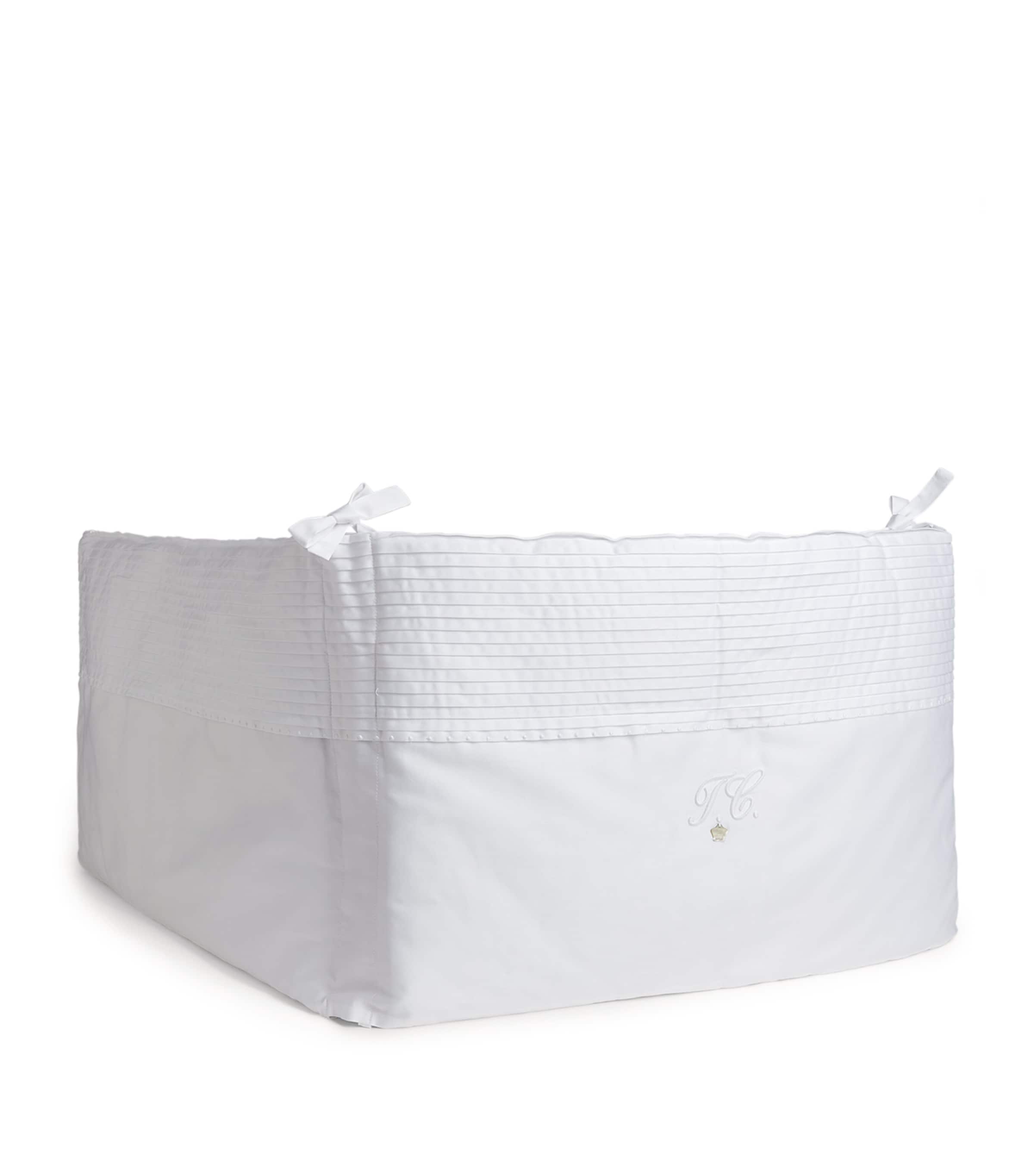Cotton Adjustable Bed Bumper WHITE Image 4