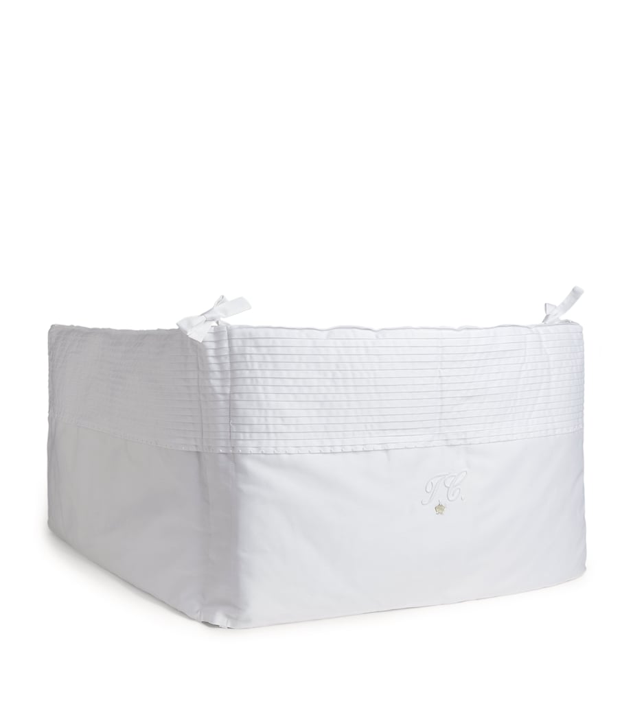 Cotton Adjustable Bed Bumper WHITE Image 4