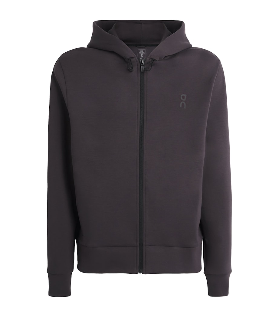 Focus Tech Zip-Up Hoodie PEBBLE Image 1