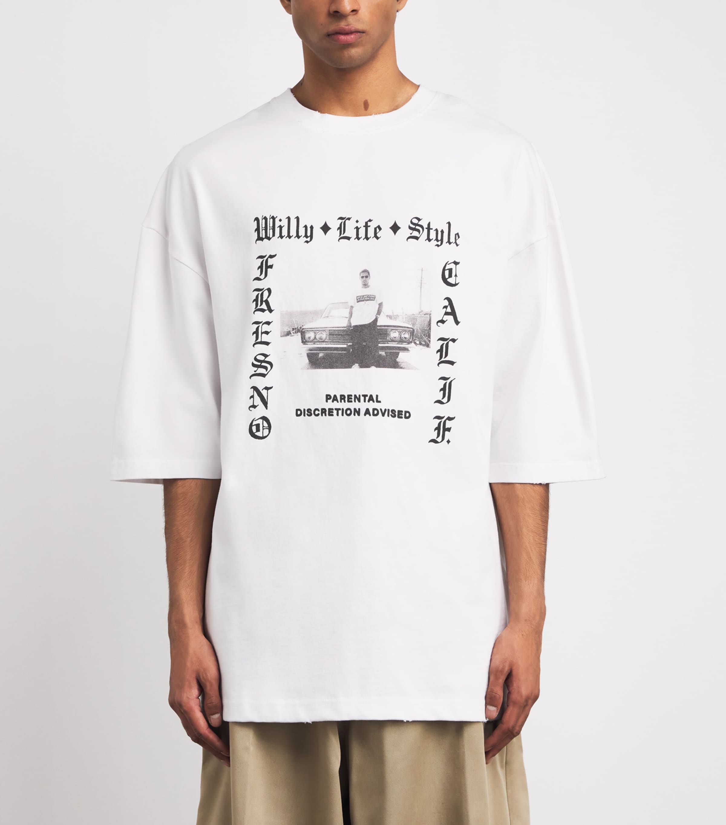 Cotton Lifestyle Northsider T-Shirt WHITE Image 3