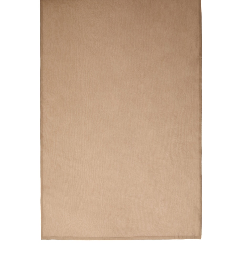 Max Mara Silk-Blend Square Stole Scarf Honey Image 1