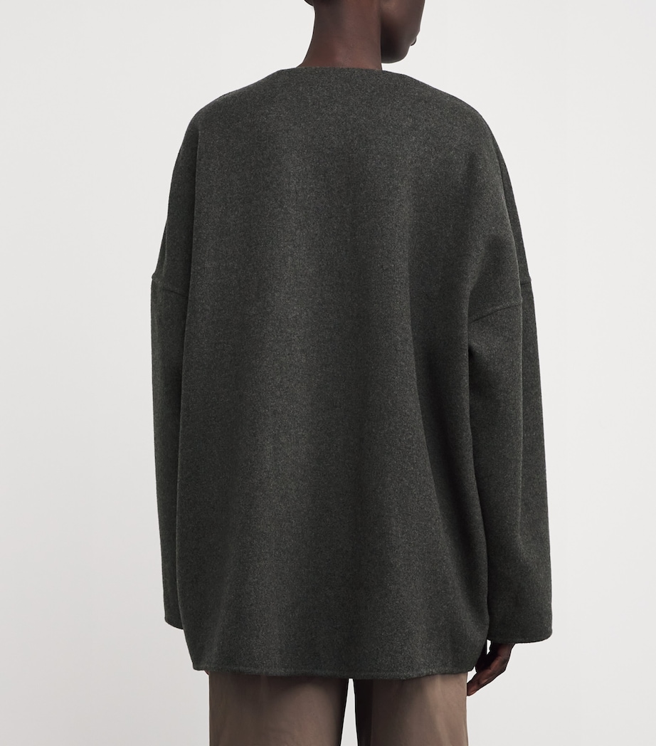 Elke Cashmere Jacket GREY MELANGE Image 4