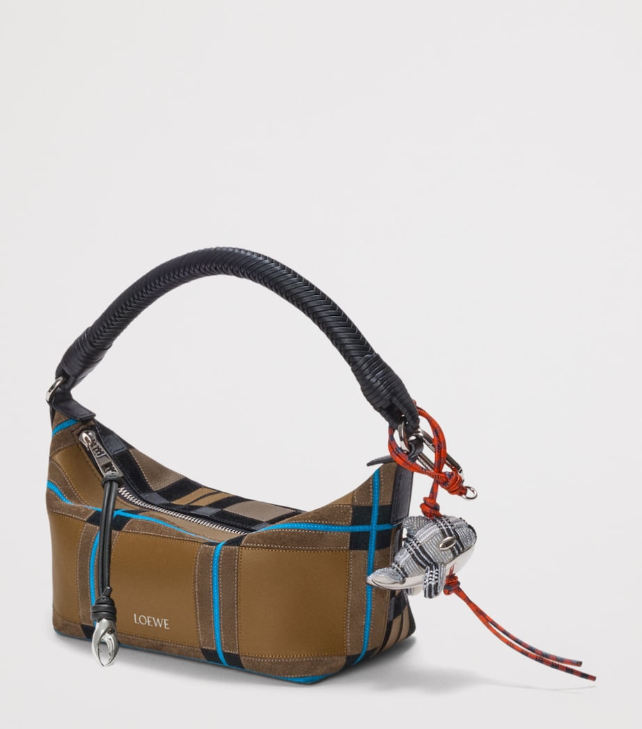 LOEWE x Cosima Von Bonin Leather Cala Top-Handle Bag Brownish Green/multi Image 8