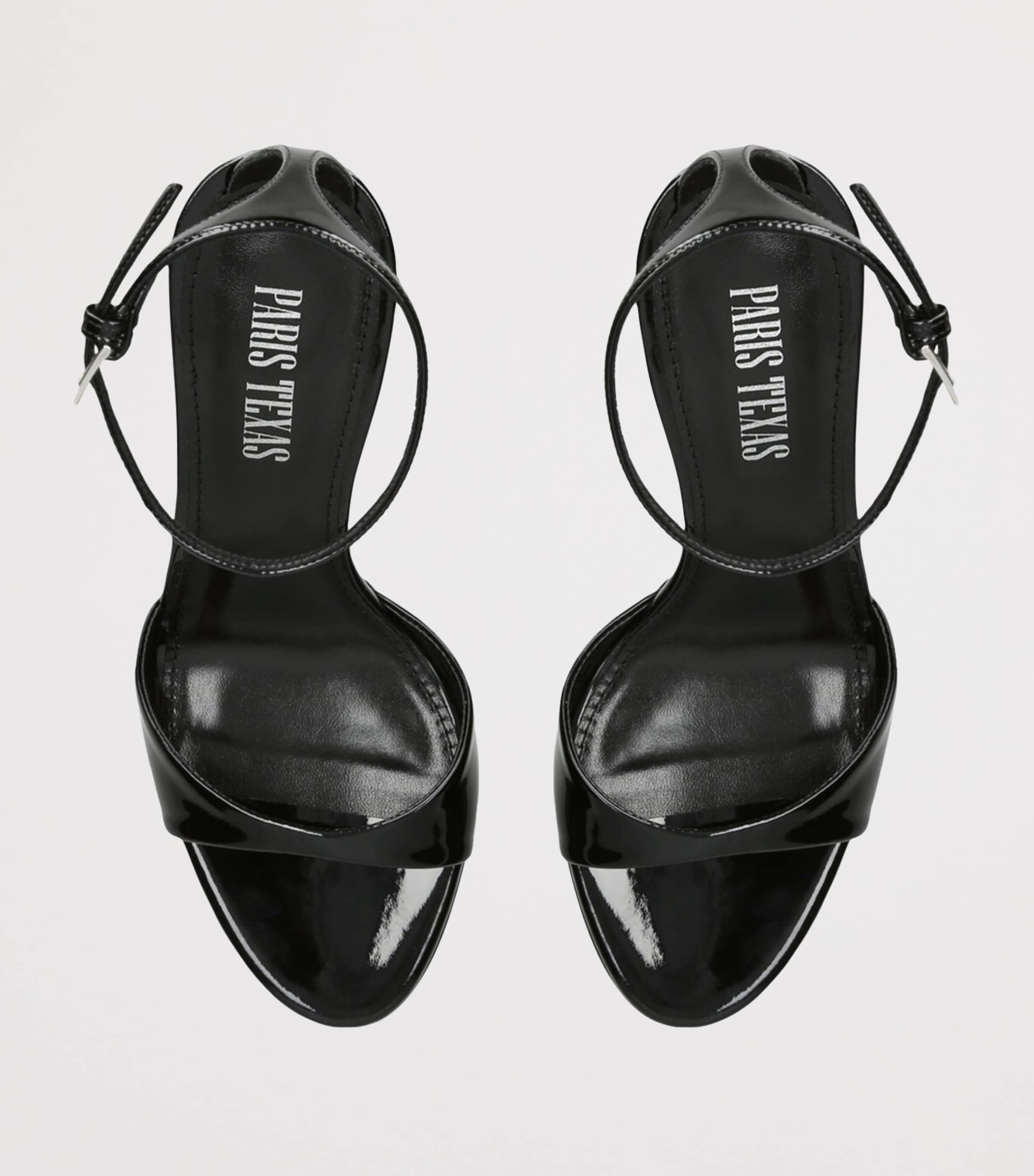 Patent Leather Lidia Heeled Sandals 90 BLACK Image 4