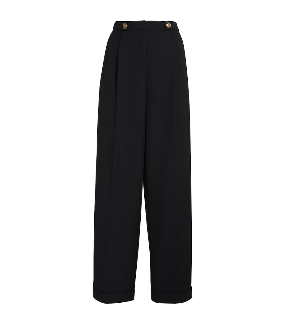 Wool-Blend Trousers BLACK Image 1