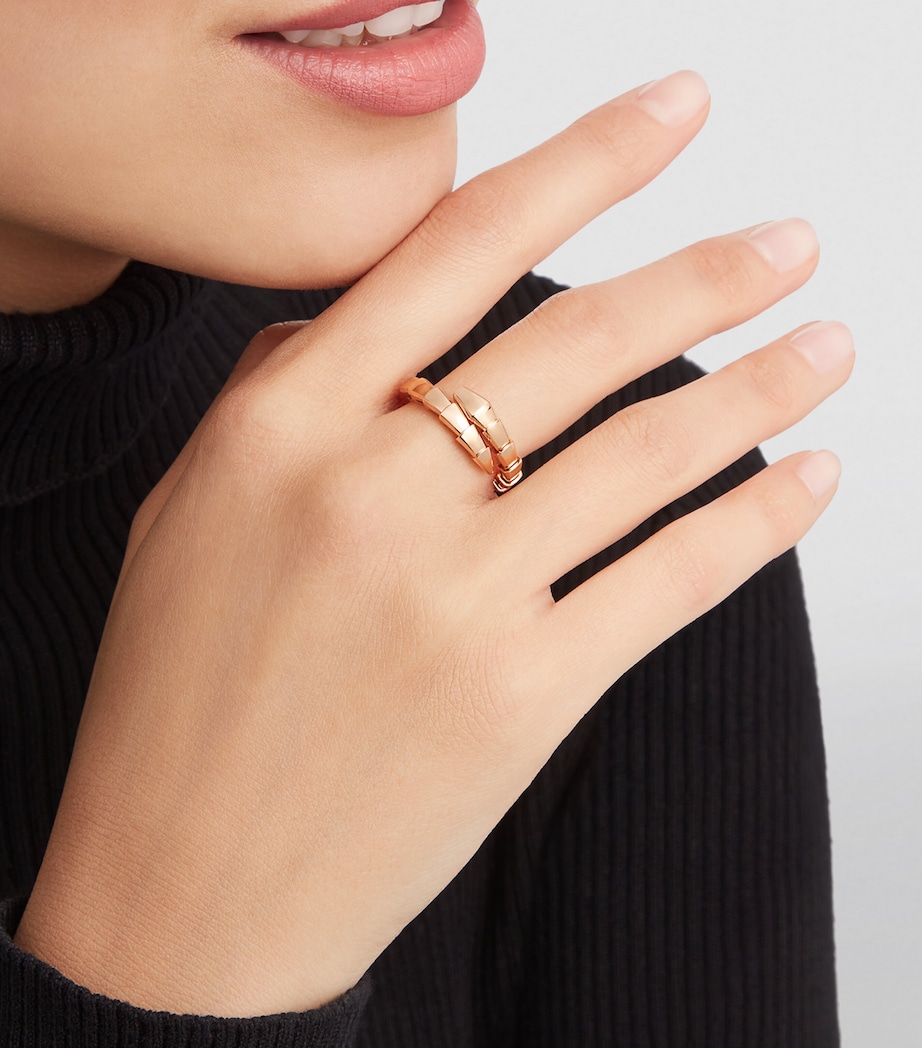 Rose Gold Serpenti Viper Ring PINK GOLD Image 3