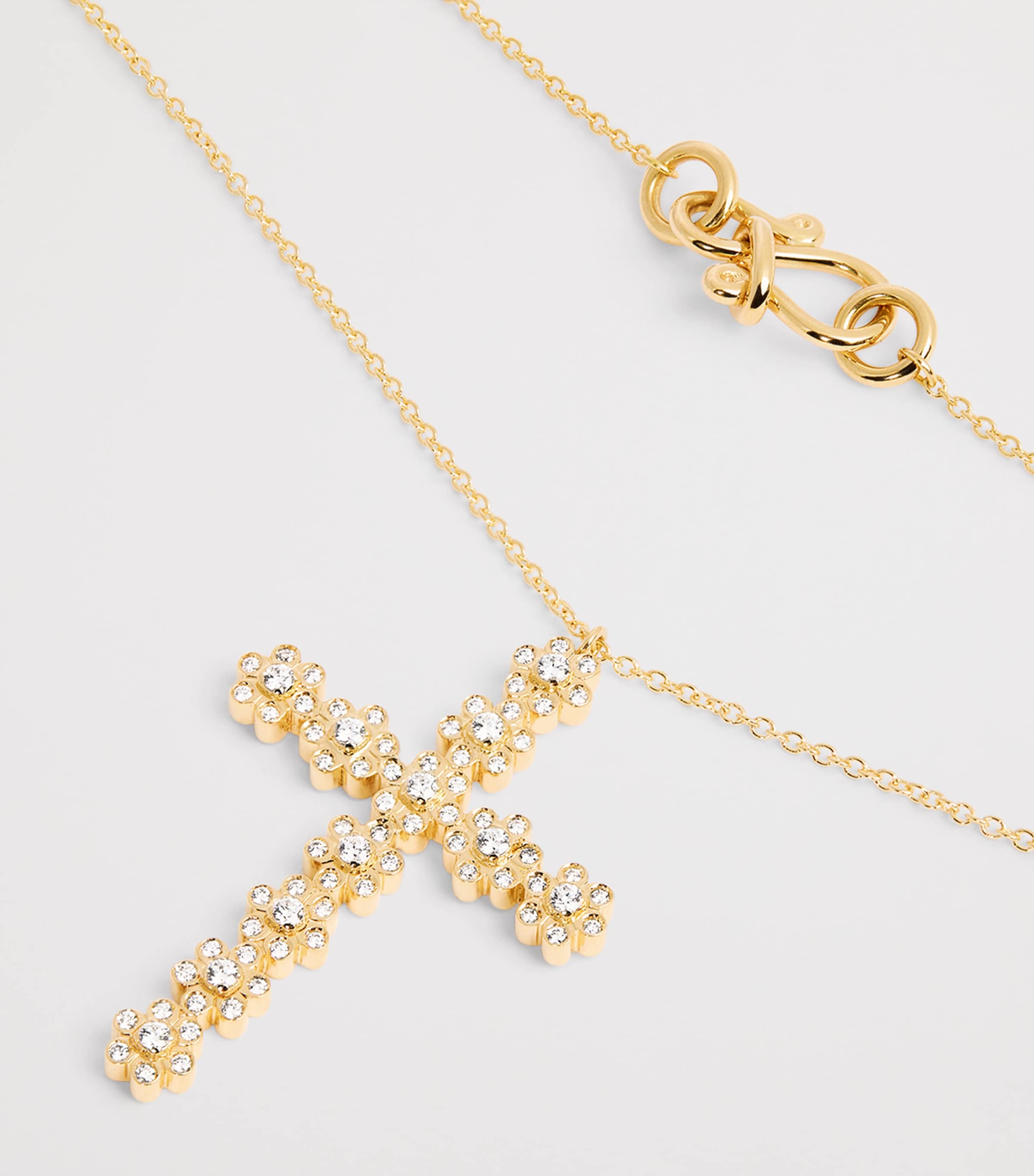 Yellow Gold and Diamond Fleur de Pernille Necklace YELLOW GOLD Image 5