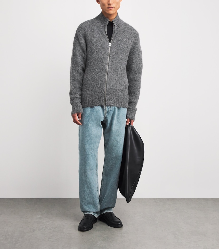 Alpaca-Blend Sajean Cardigan IRON GATE Image 2