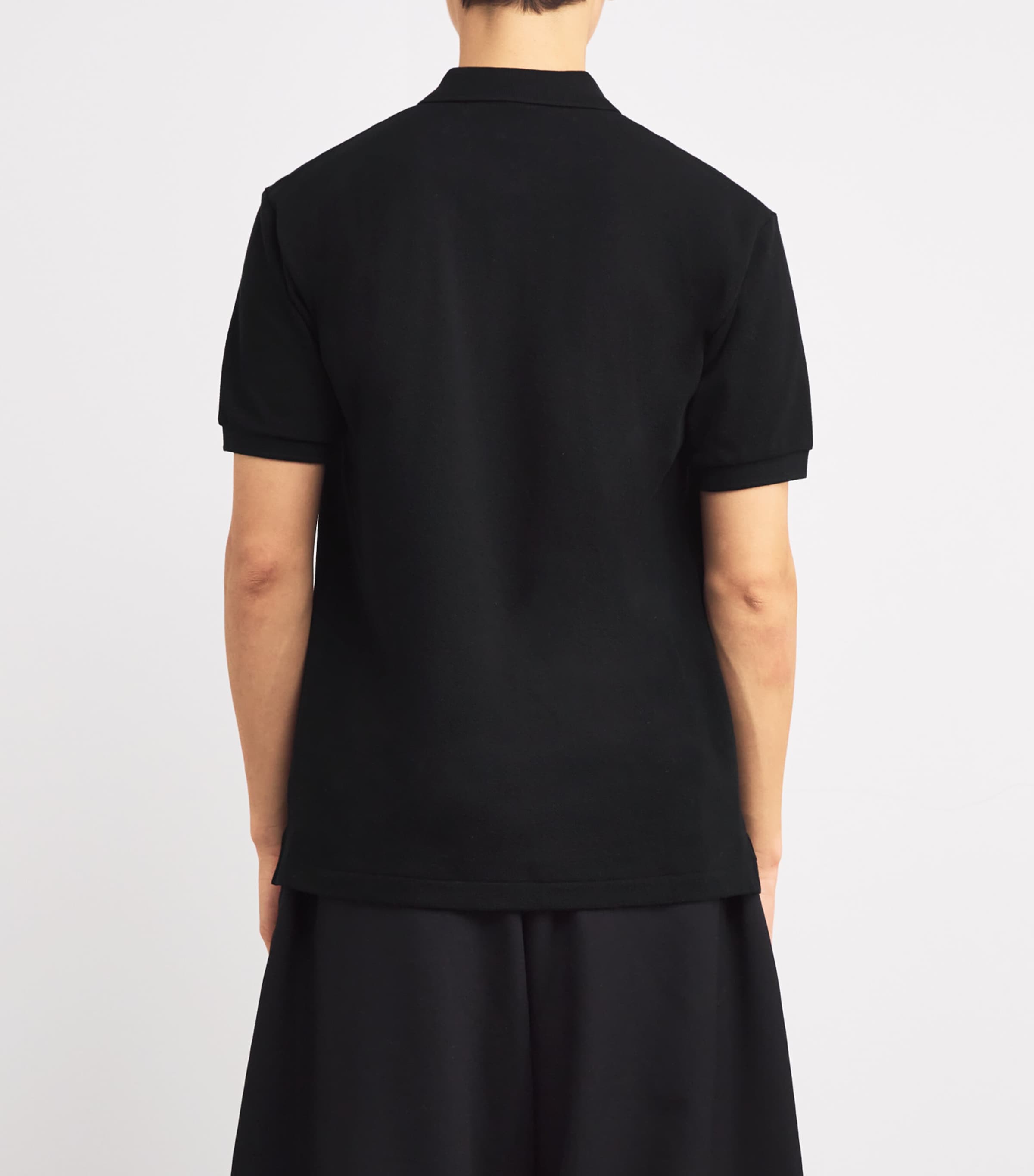 Comme Des Garçons Play Mens Heart Logo Polo Shirt Black Image 4