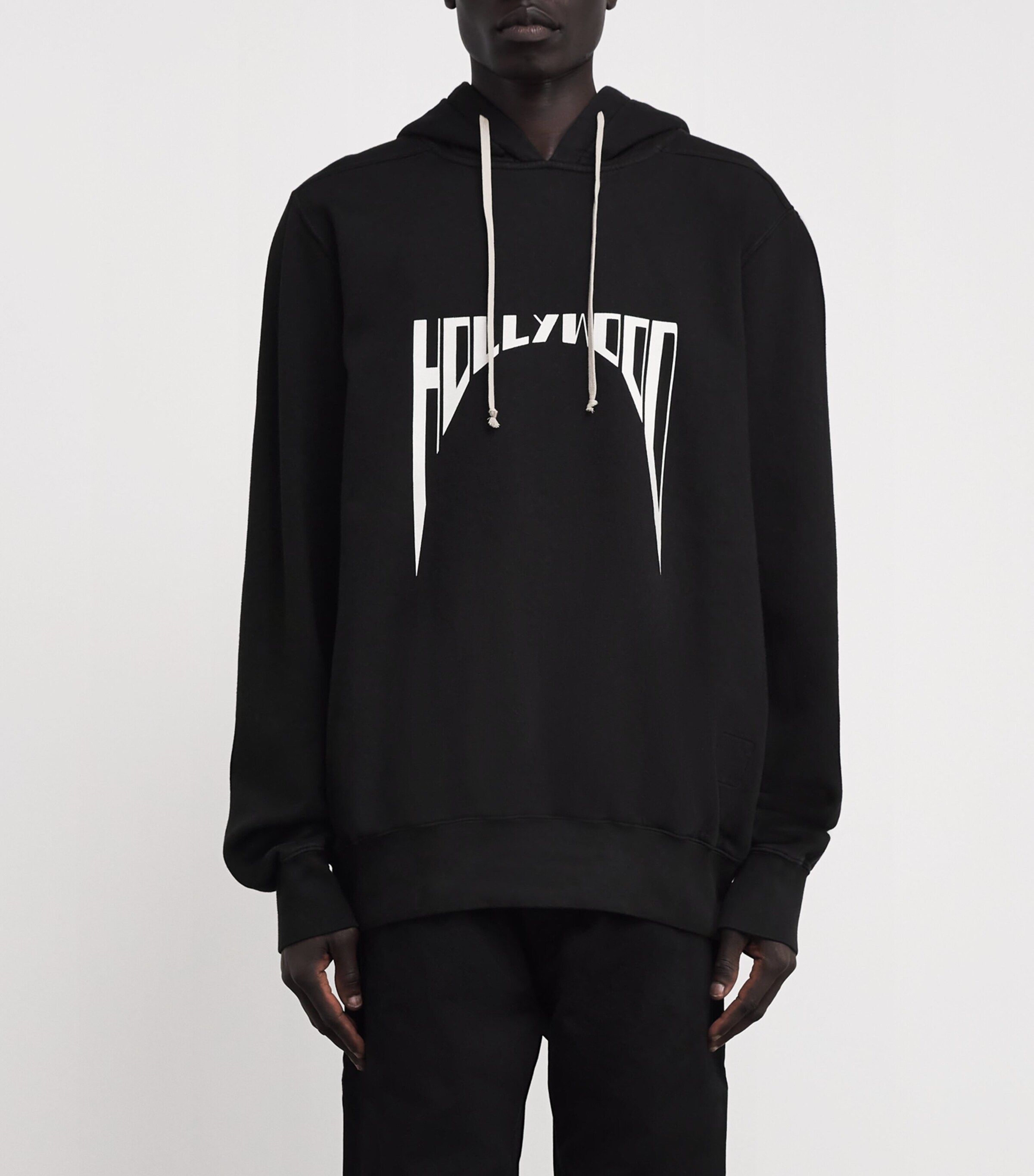 Rick Owens Mens DRKSHDW Cotton Hollywood Hoodie Image 3