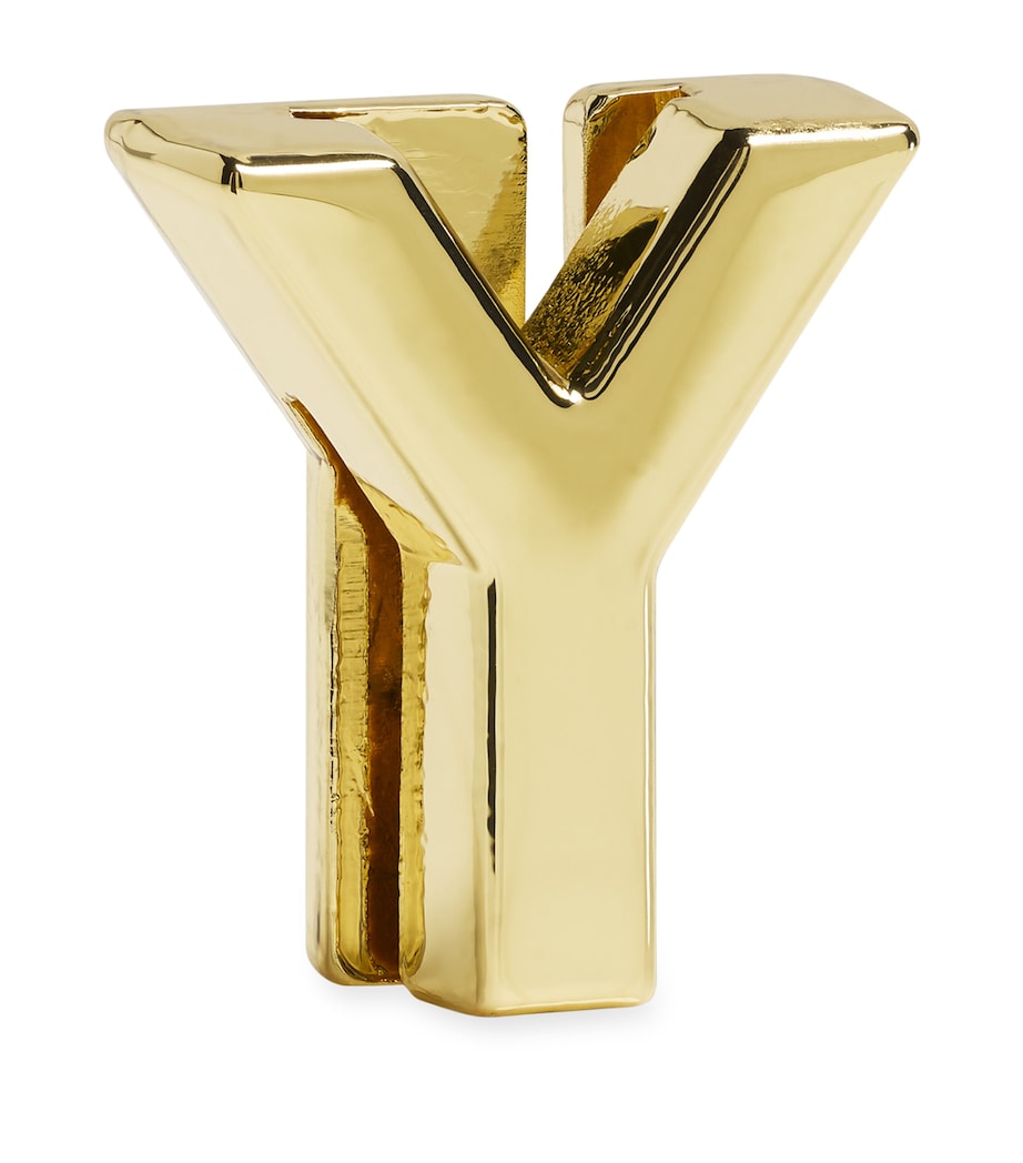 Gold-Plated Y Notebook Charm GOLD Image 3