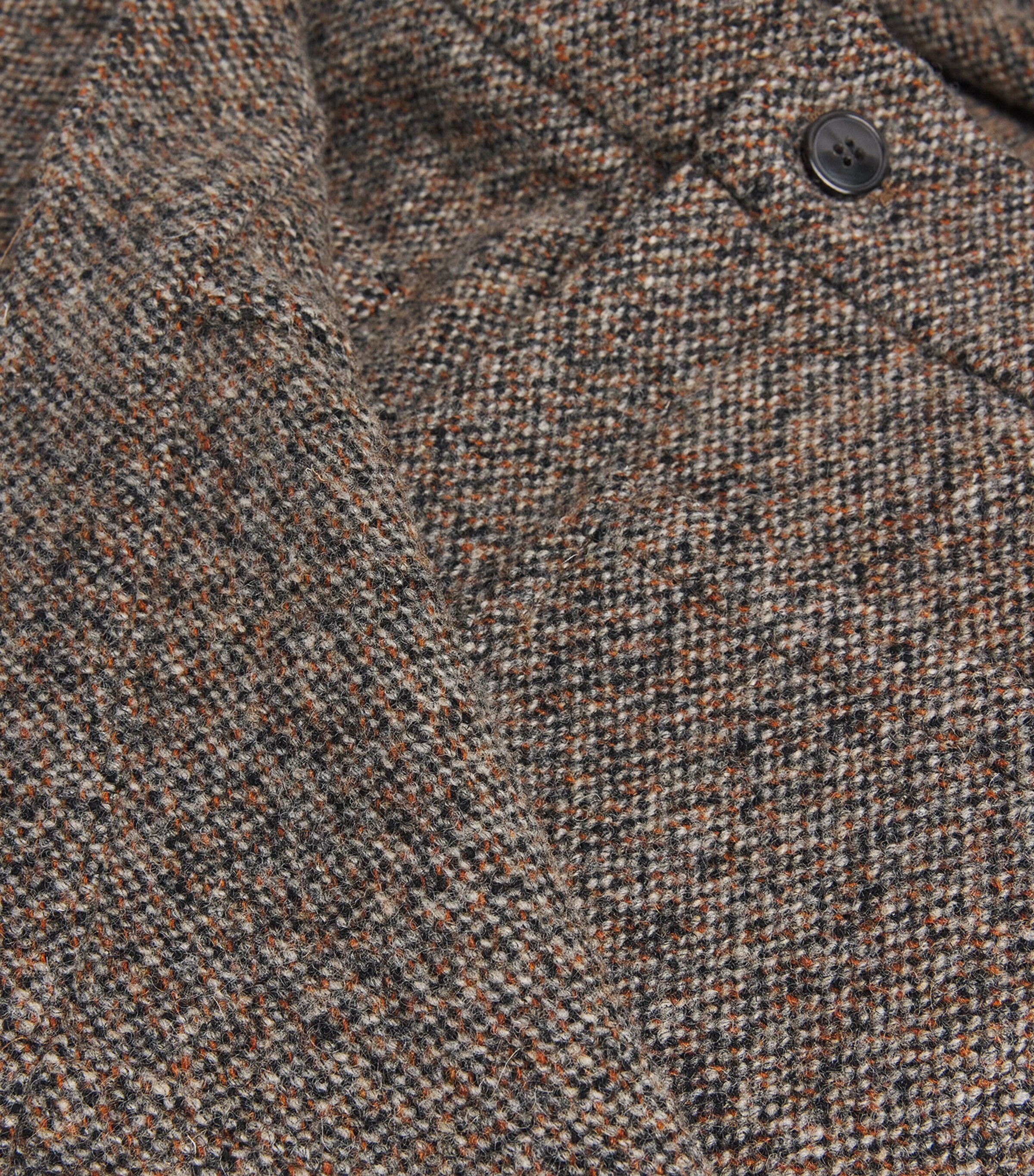 Wool Fold-Over Wide-Leg Trousers RUST Image 5