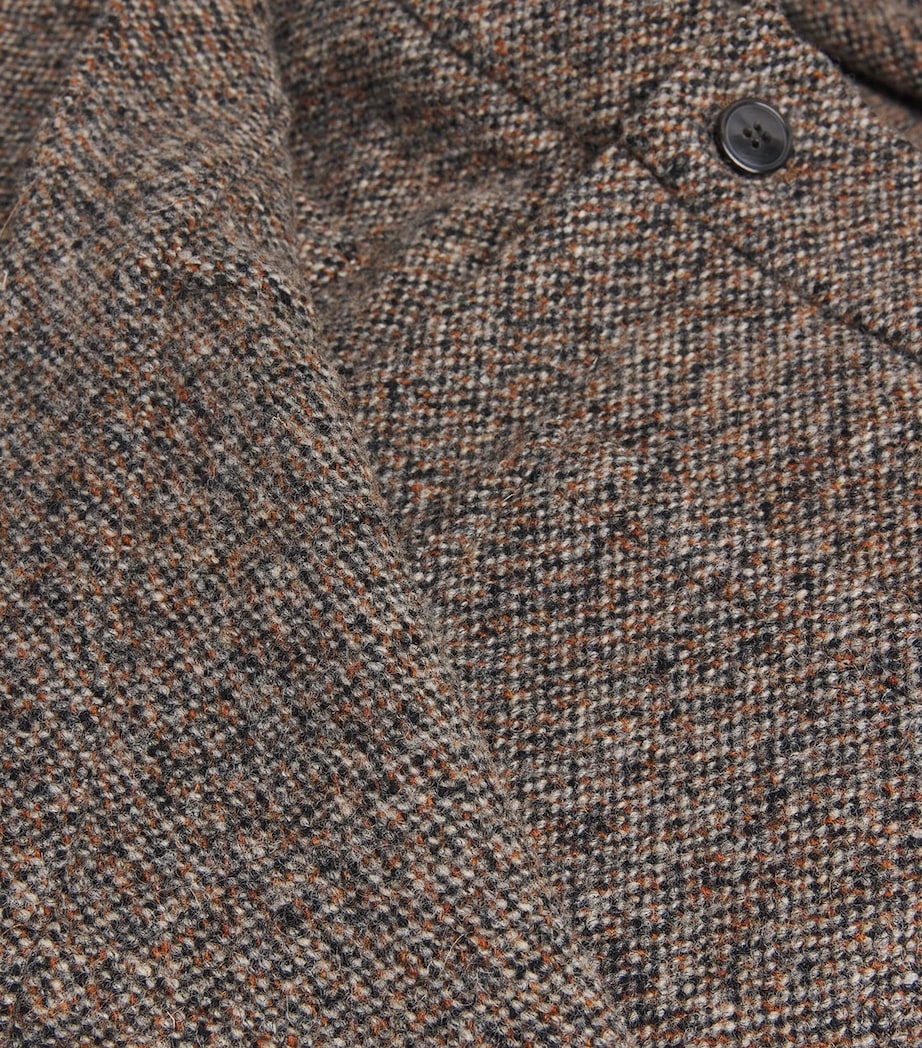 Wool Fold-Over Wide-Leg Trousers RUST Image 5