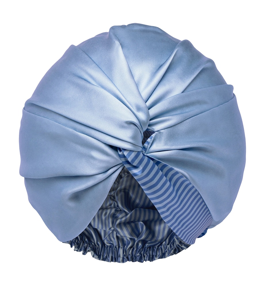Mulberry Silk Head Wrap CORNFLOWER Image 2