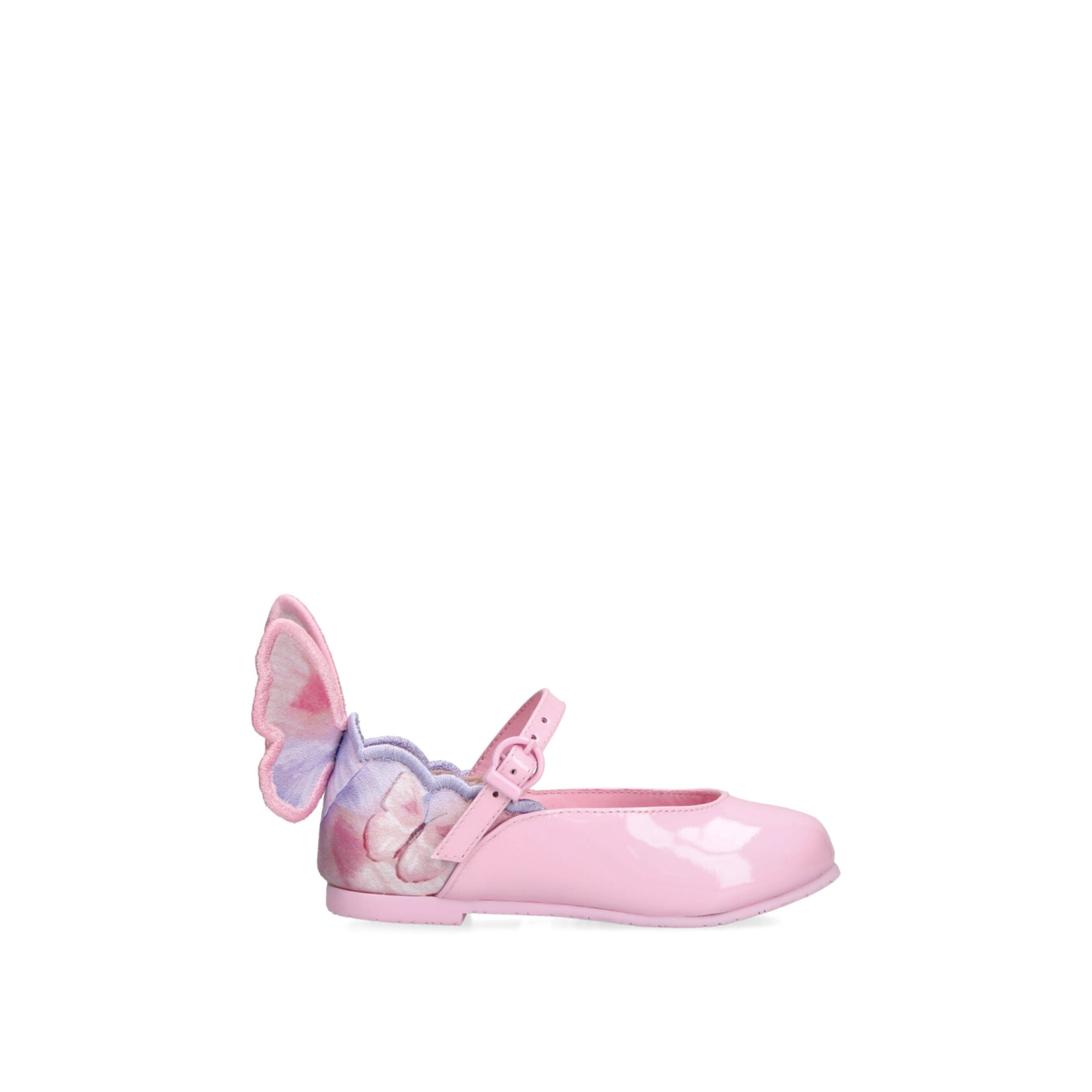 Sophia Webster Mini Kids' Leather Chiara Ballet Flats In Pink