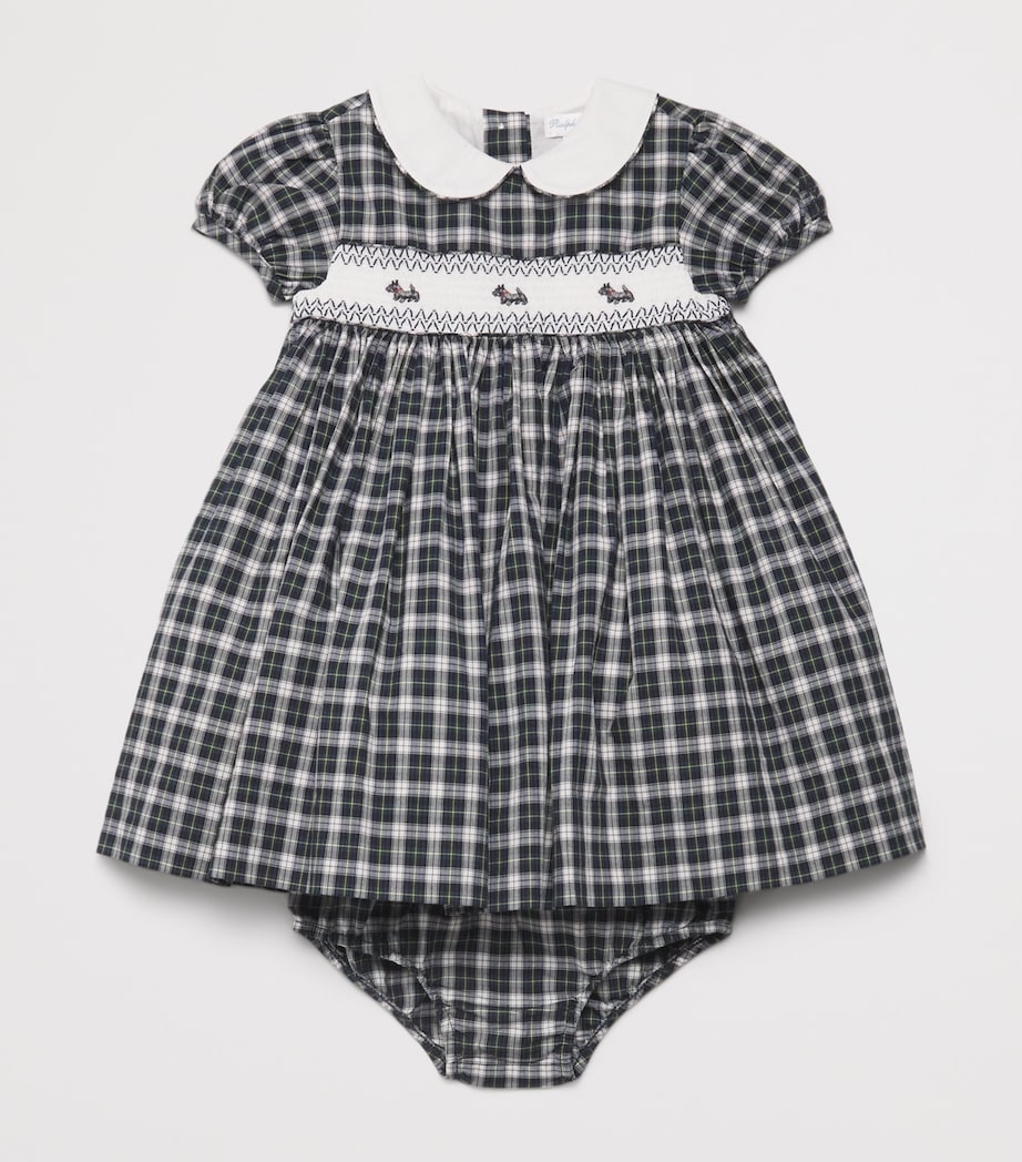 Cotton Check Dress and Bloomers Set (3-24 Months) MULTI Image 3