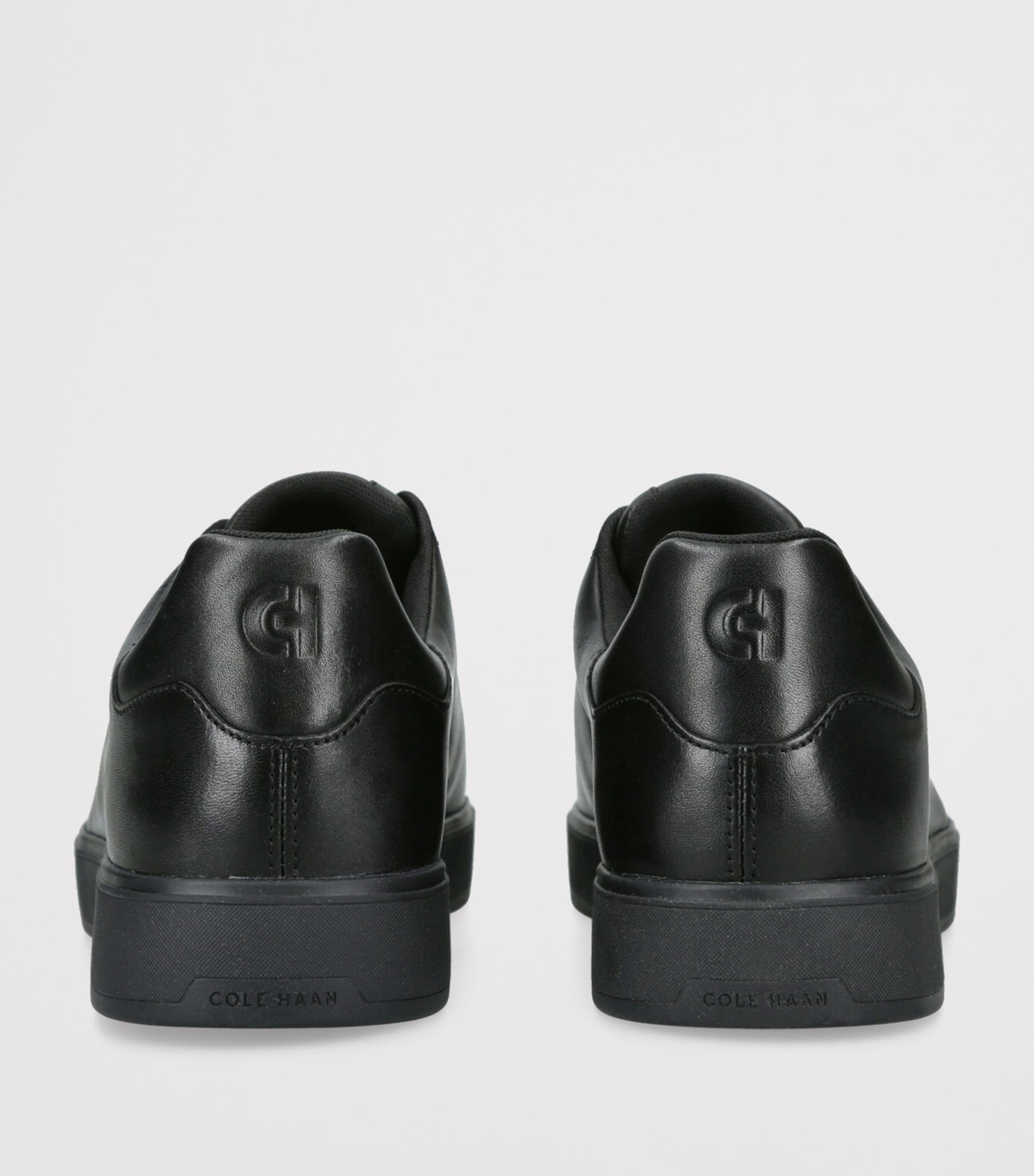 Leather GrandPrø Luxe Slip-On Sneakers BLACK Image 2