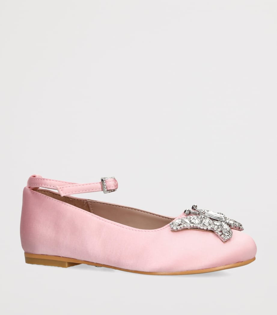 Velvet Angelina Ballet Flats PALE PINK Image 3