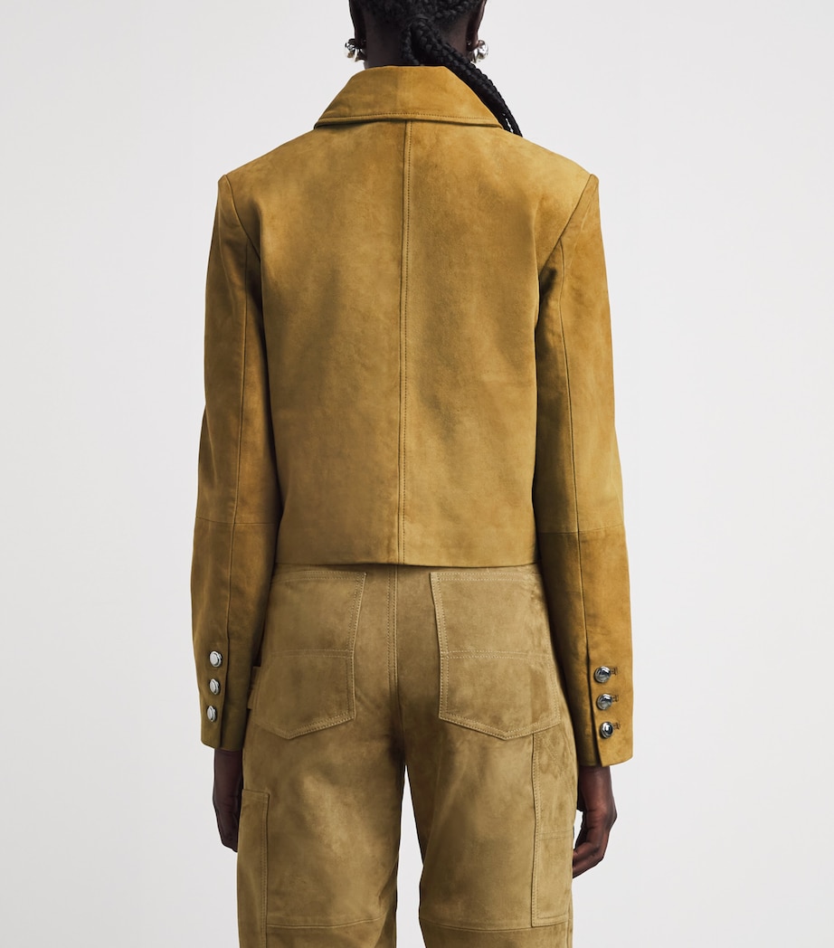 Altuzarra Womens Suede Astley Jacket Breen Image 5