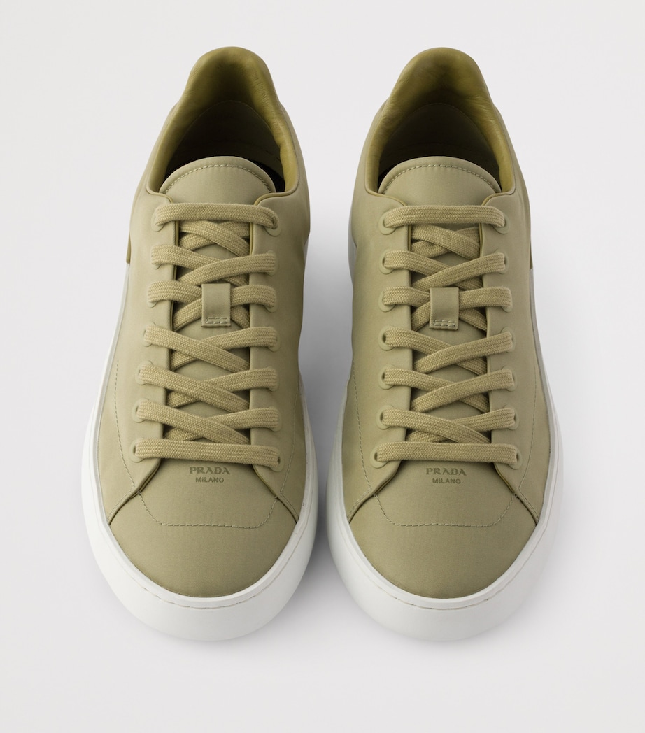Prada Re-Nylon Court Sneakers Green Image 3