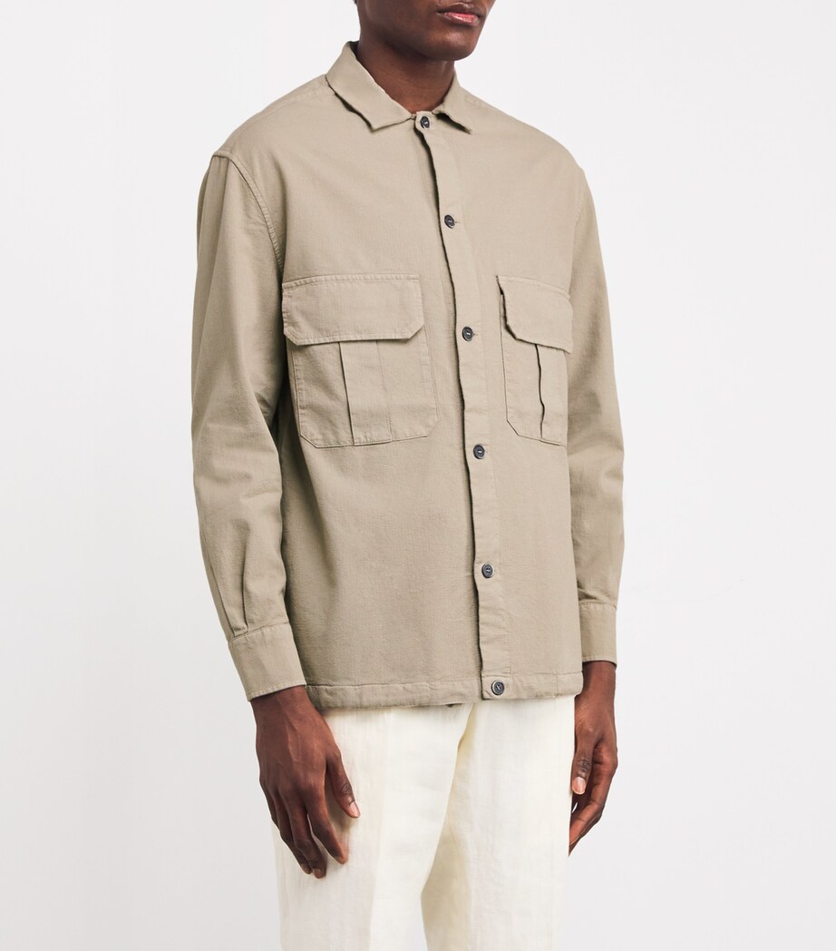 Cotton Drawstring Overshirt 530 SASSO Image 3