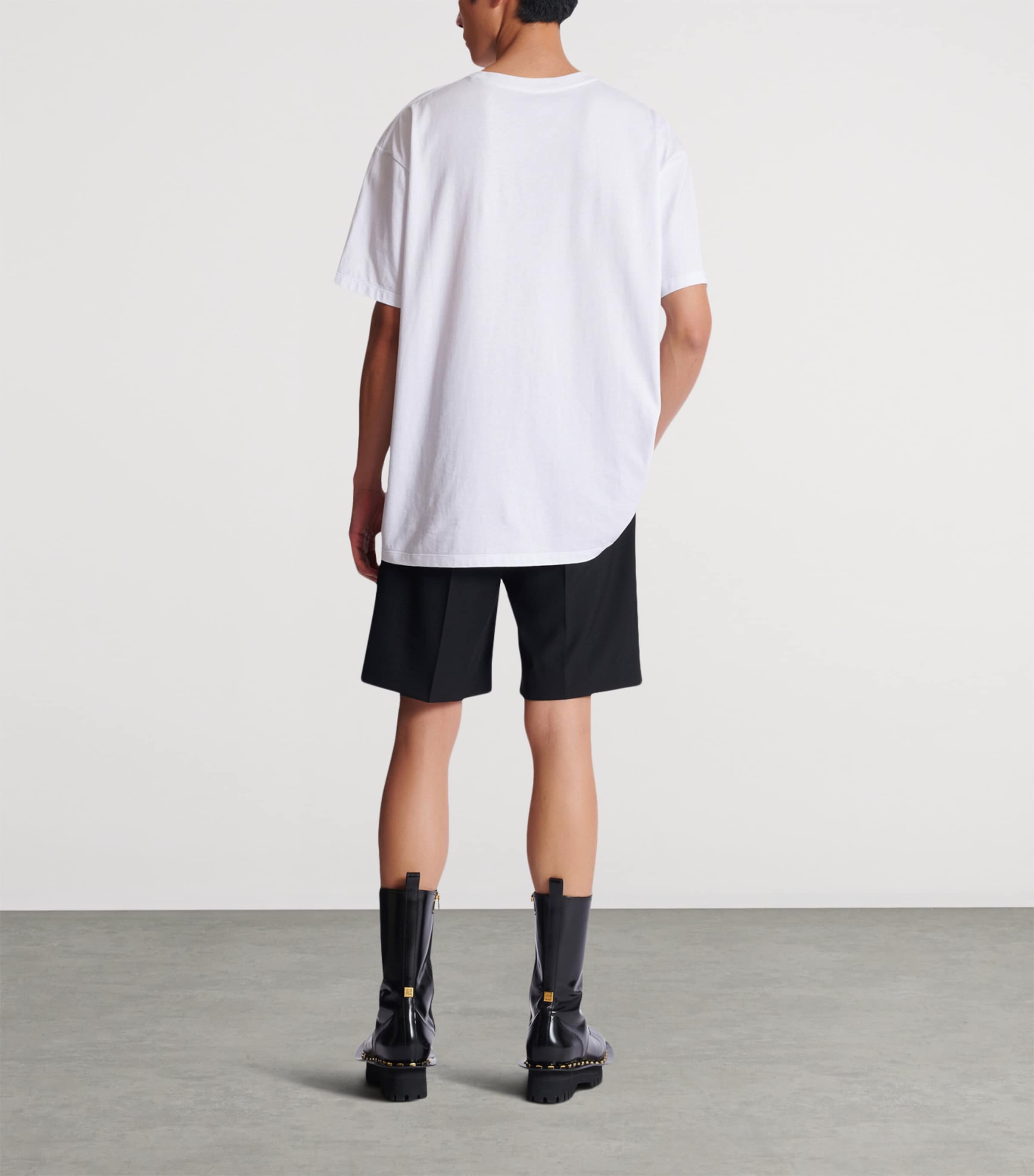 Cotton Logo T-Shirt GAB BLANC/NOIR Image 6