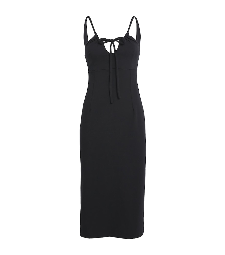 Cotton Mazal Mini Slip Dress BLACK Image 1