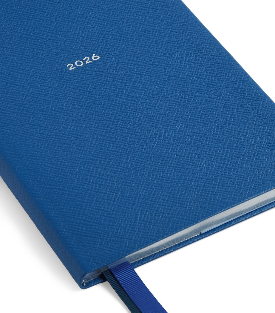 Leather Soho A5 2026 Diary CERULEAN Image 5