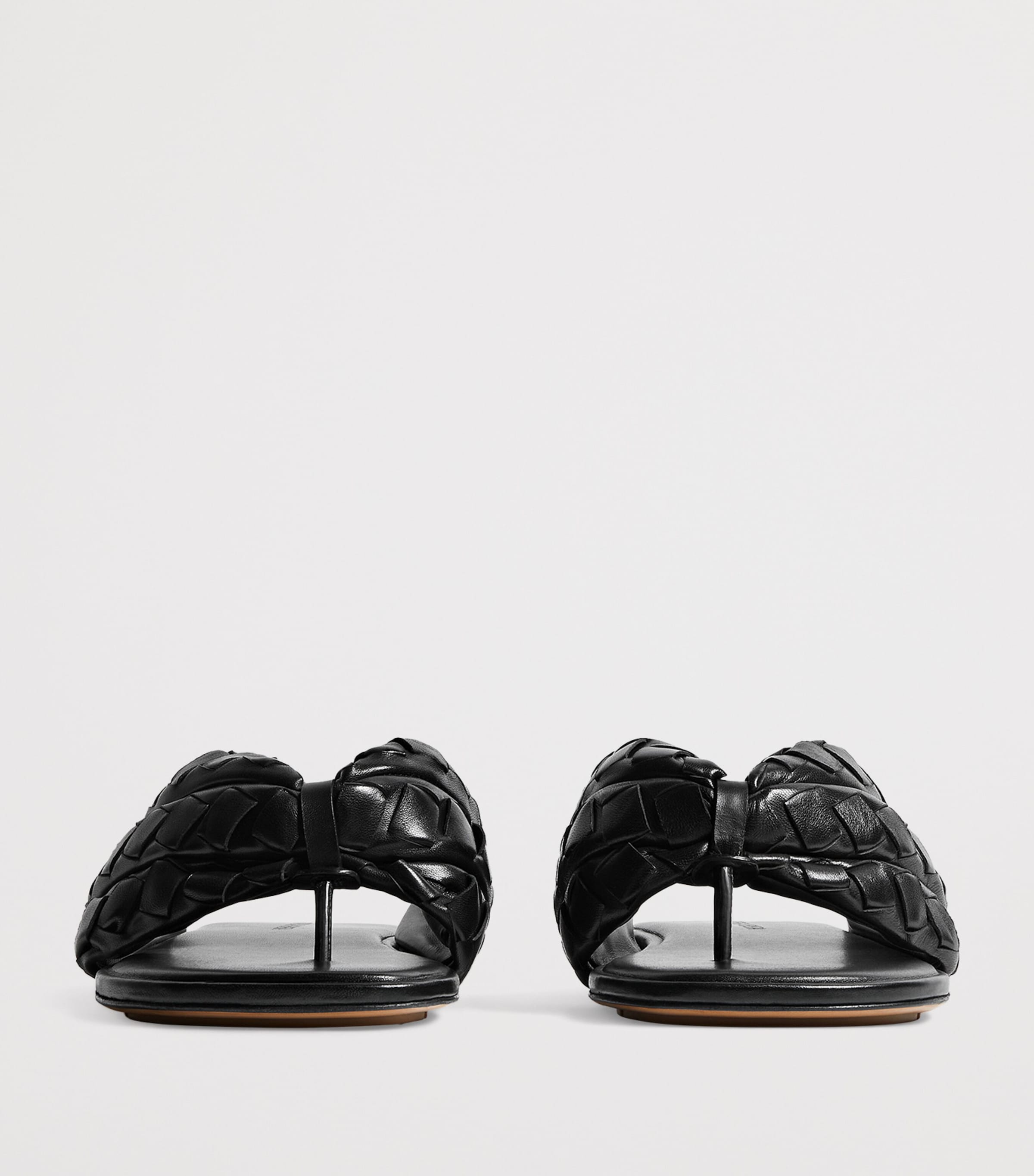 Bottega Veneta Lambskin Intrecciato Sandals Image 3