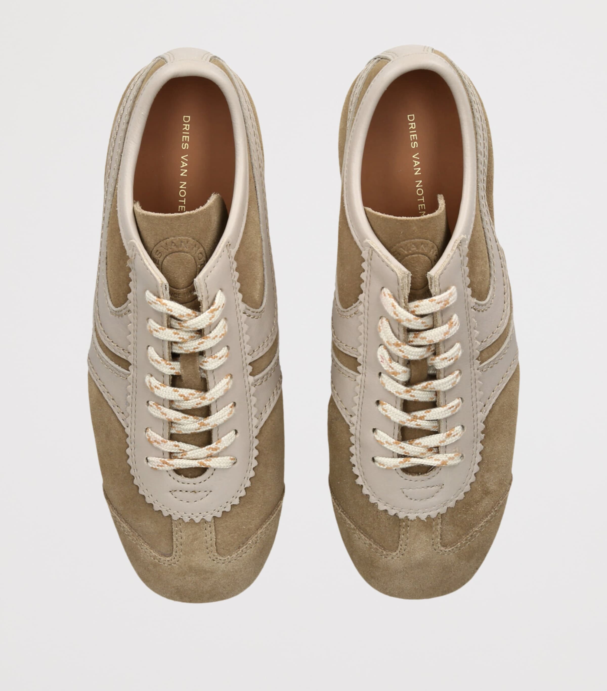 DRIES VAN NOTEN Suede Dustin Sneakers Beige Image 4