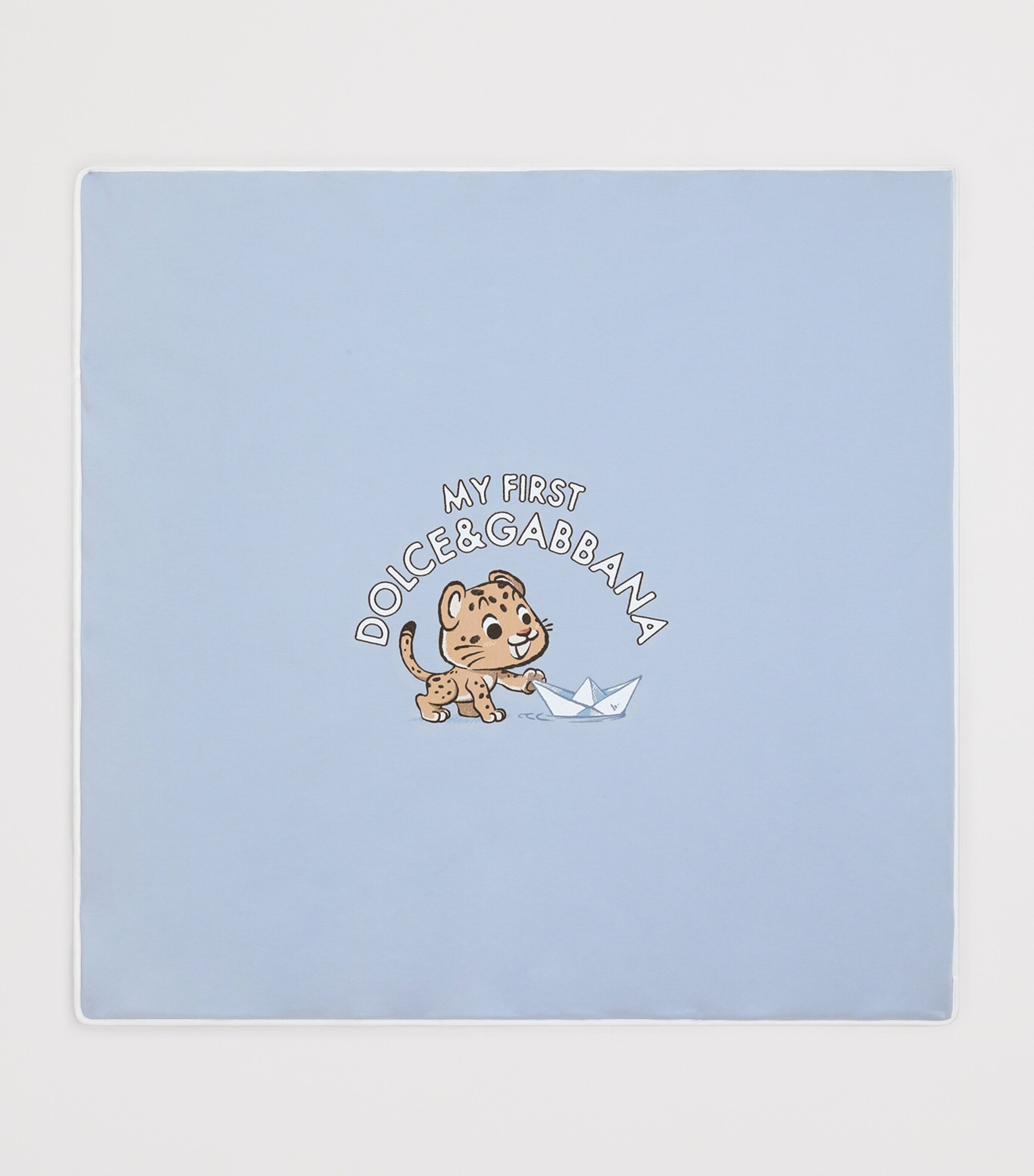Dolce&Gabbana Kids Cotton Graphic Print Blanket Combined Image 3
