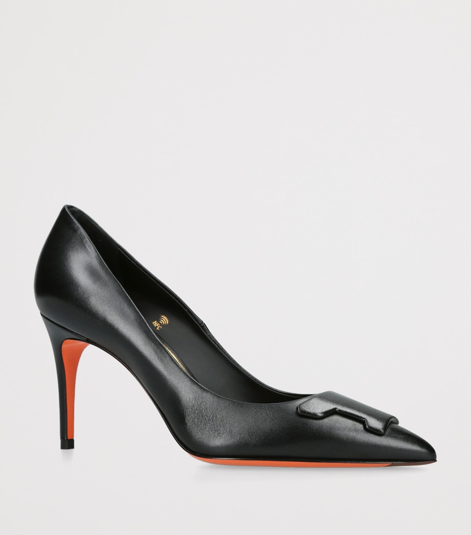 Leather Sibille Pumps 85 BLACK Image 3