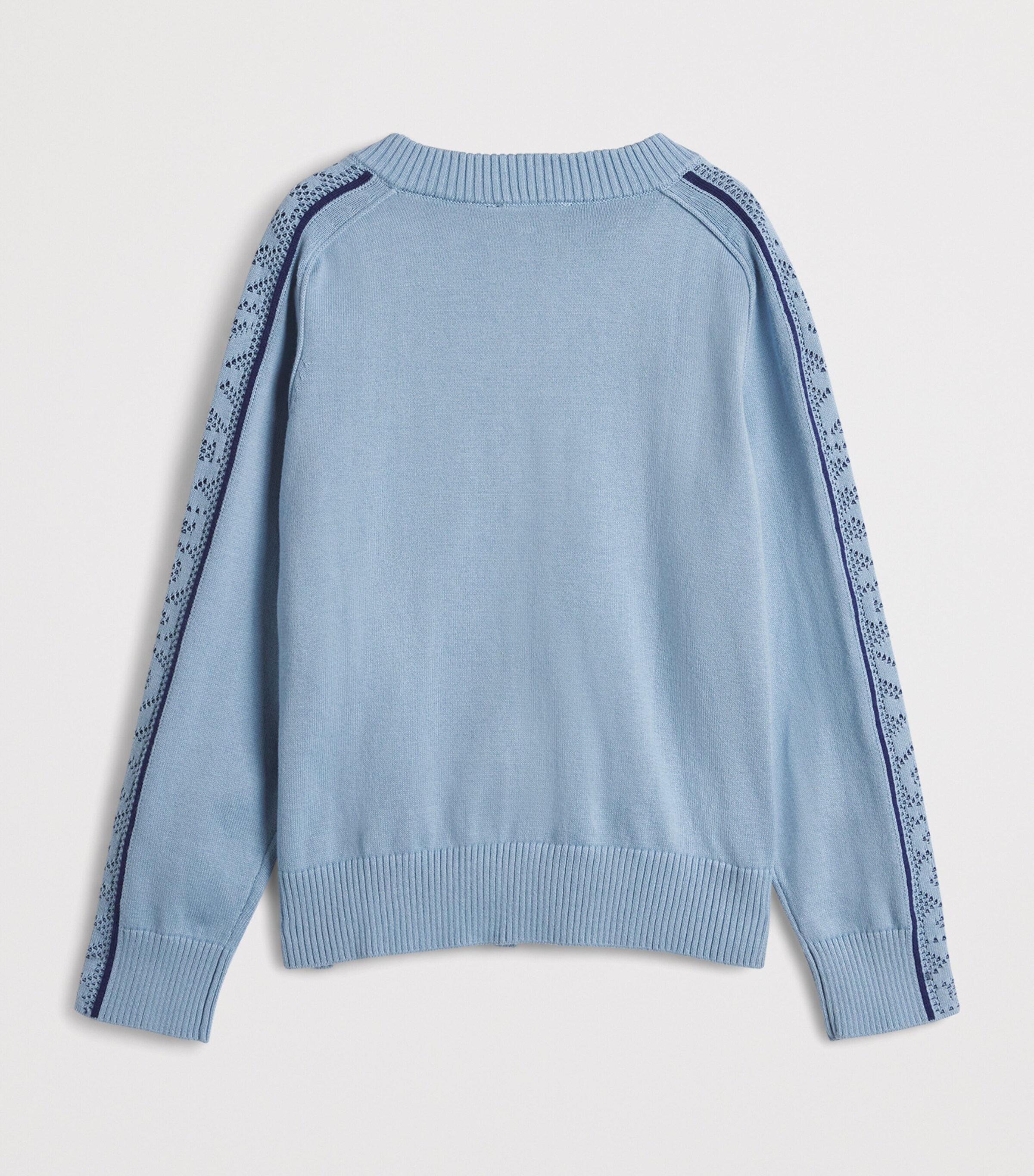 Emporio Armani Kids Cotton Zip-Up Cardigan (4-16 Years) Soft Chambray Image 2