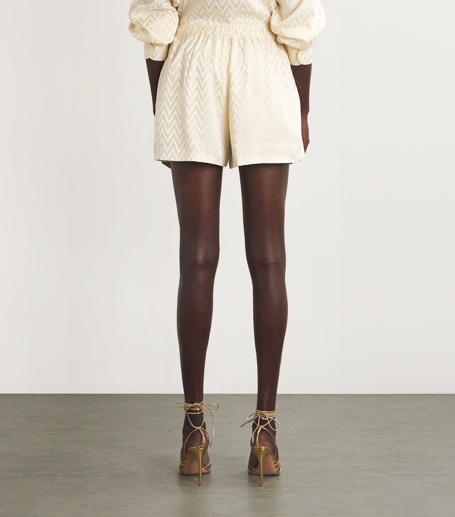 Zigzag-Jacquard Shorts S01GA NATURAL BEIGE Image 4