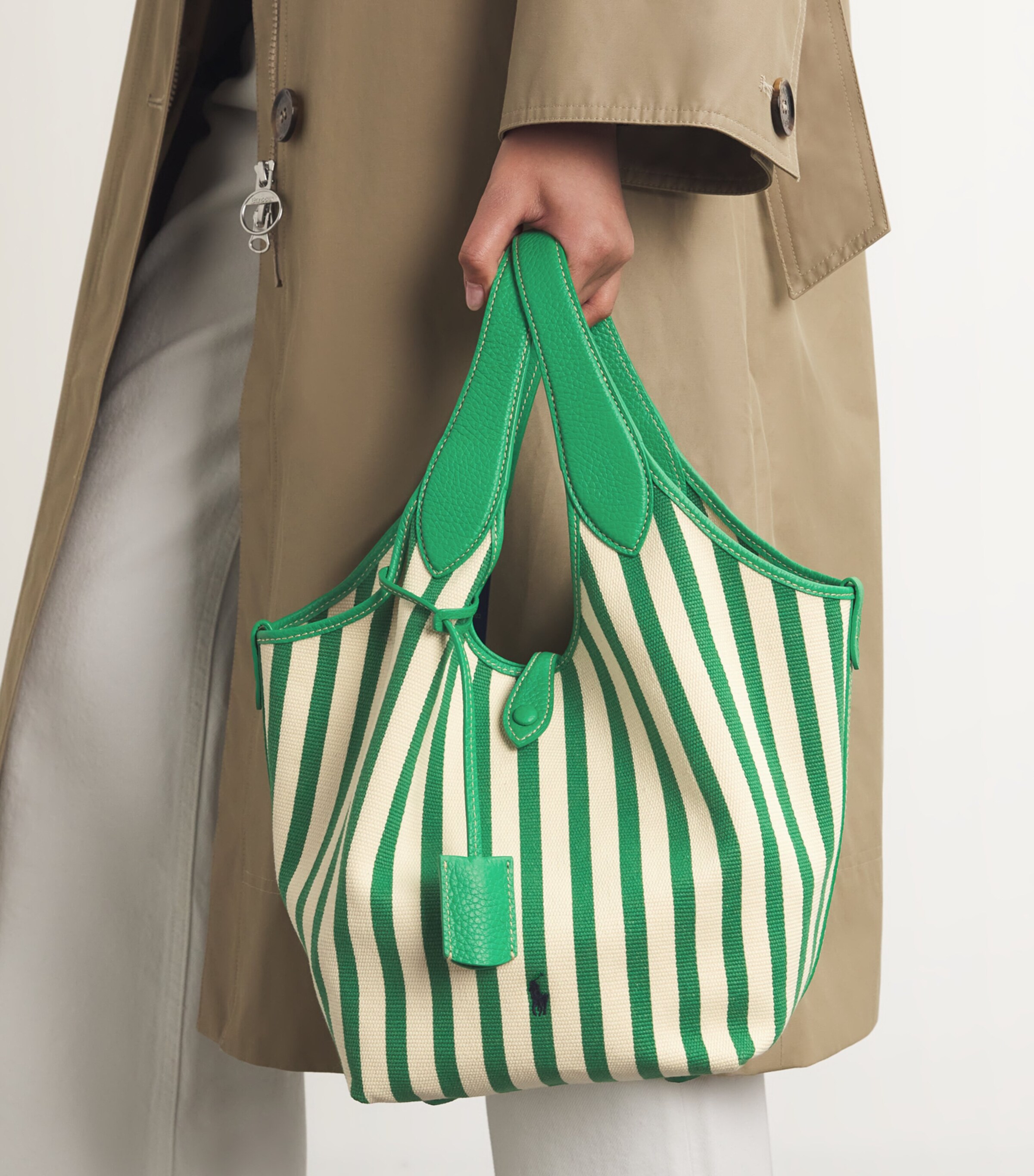 【POLO RALPH LAUREN】Polo Play Striped Canvas Tote トート Polo Play Striped Canvas Tote