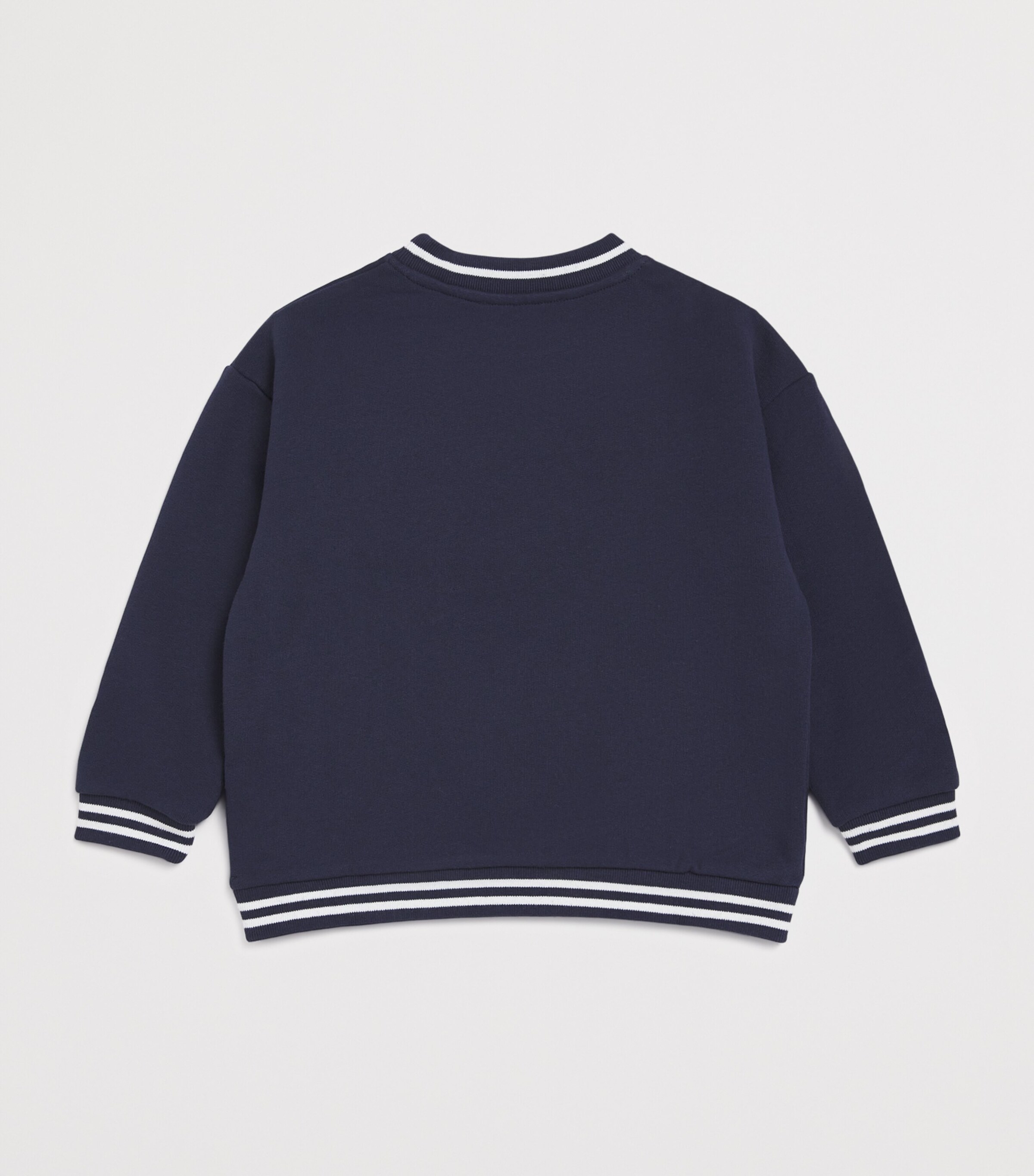Cotton Logo-Crest Sweatshirt (5-12 Years) 4 MARINE Image 2