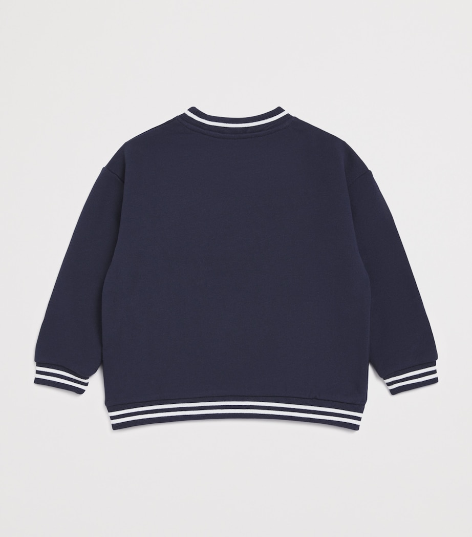 Cotton Logo-Crest Sweatshirt (5-12 Years) 4 MARINE Image 2
