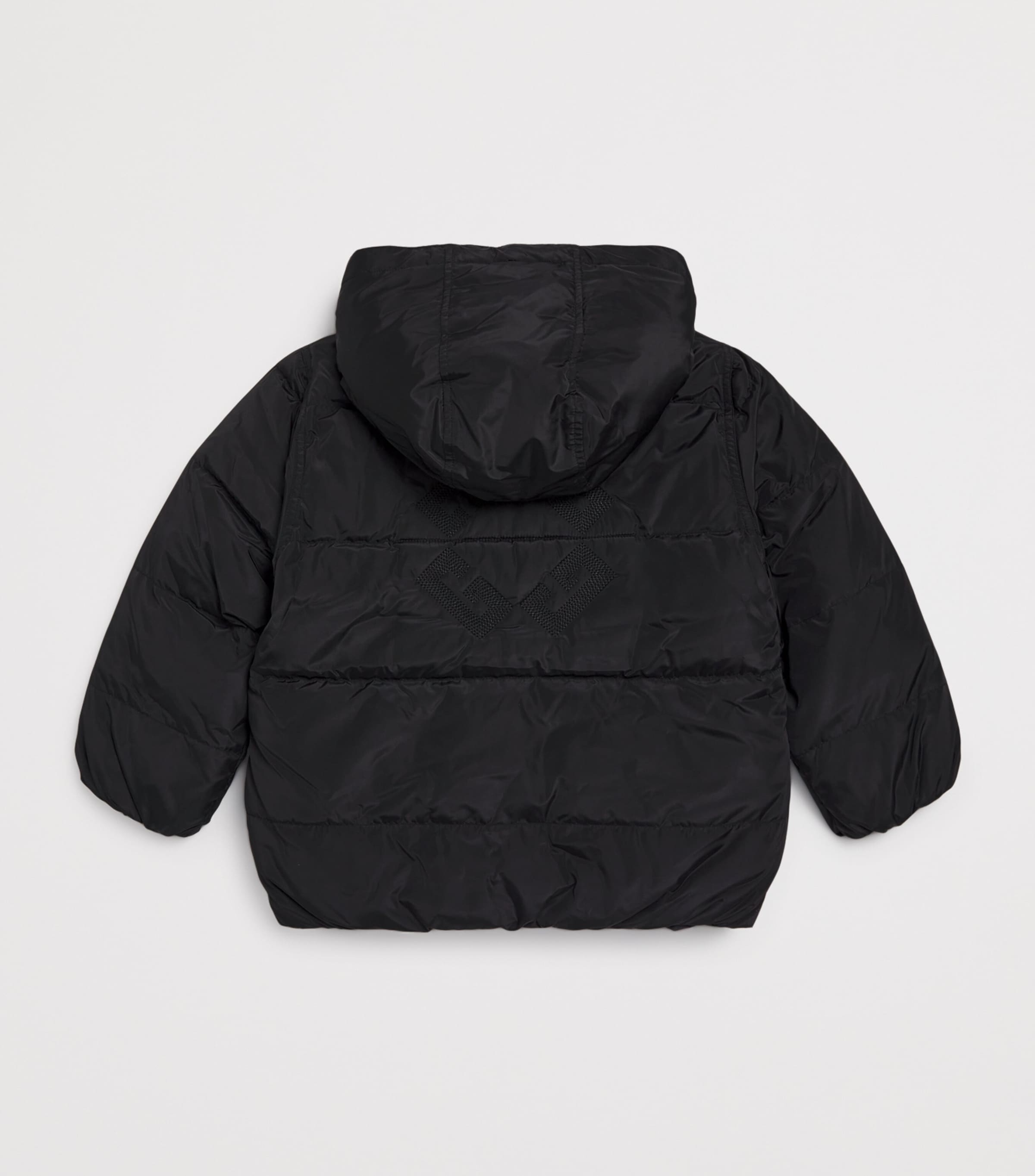 Reversible Puffer Jacket (4-12 Years) BLACK Image 2