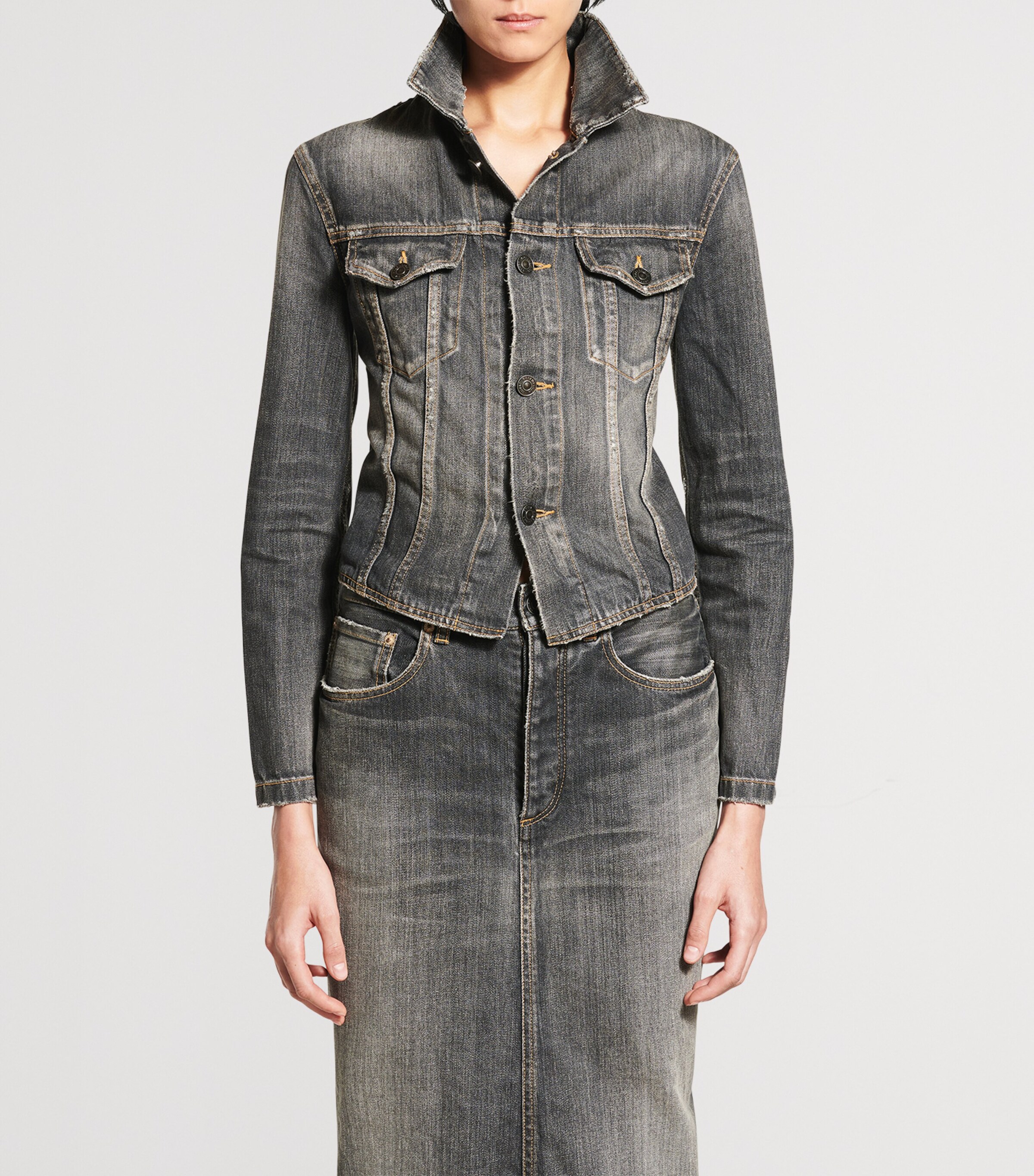 ジャケット Balenciaga Denim jacket with laces Balenciaga Lace-Back Denim Jacket | Harrods UK