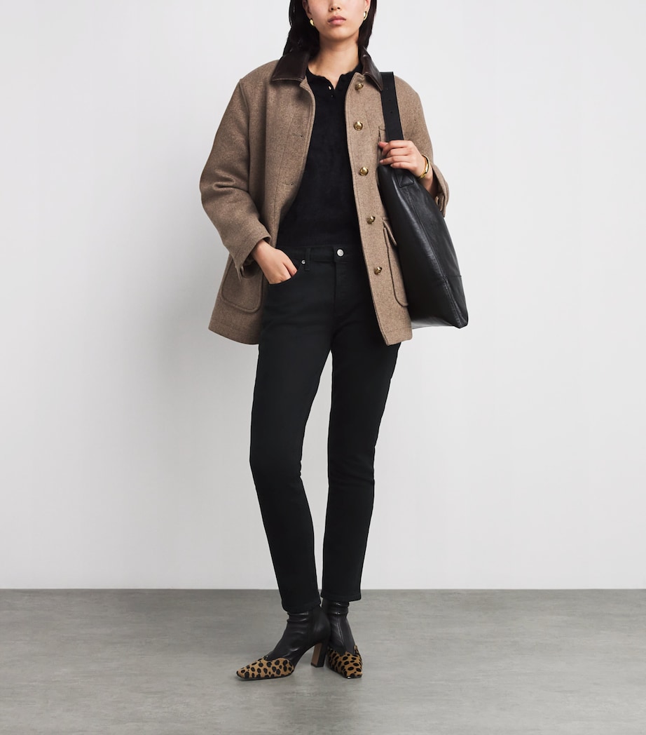 Cocktail Ankle Low-Rise Slim-Fit Jeans IMMERSION SAT BLK Image 2